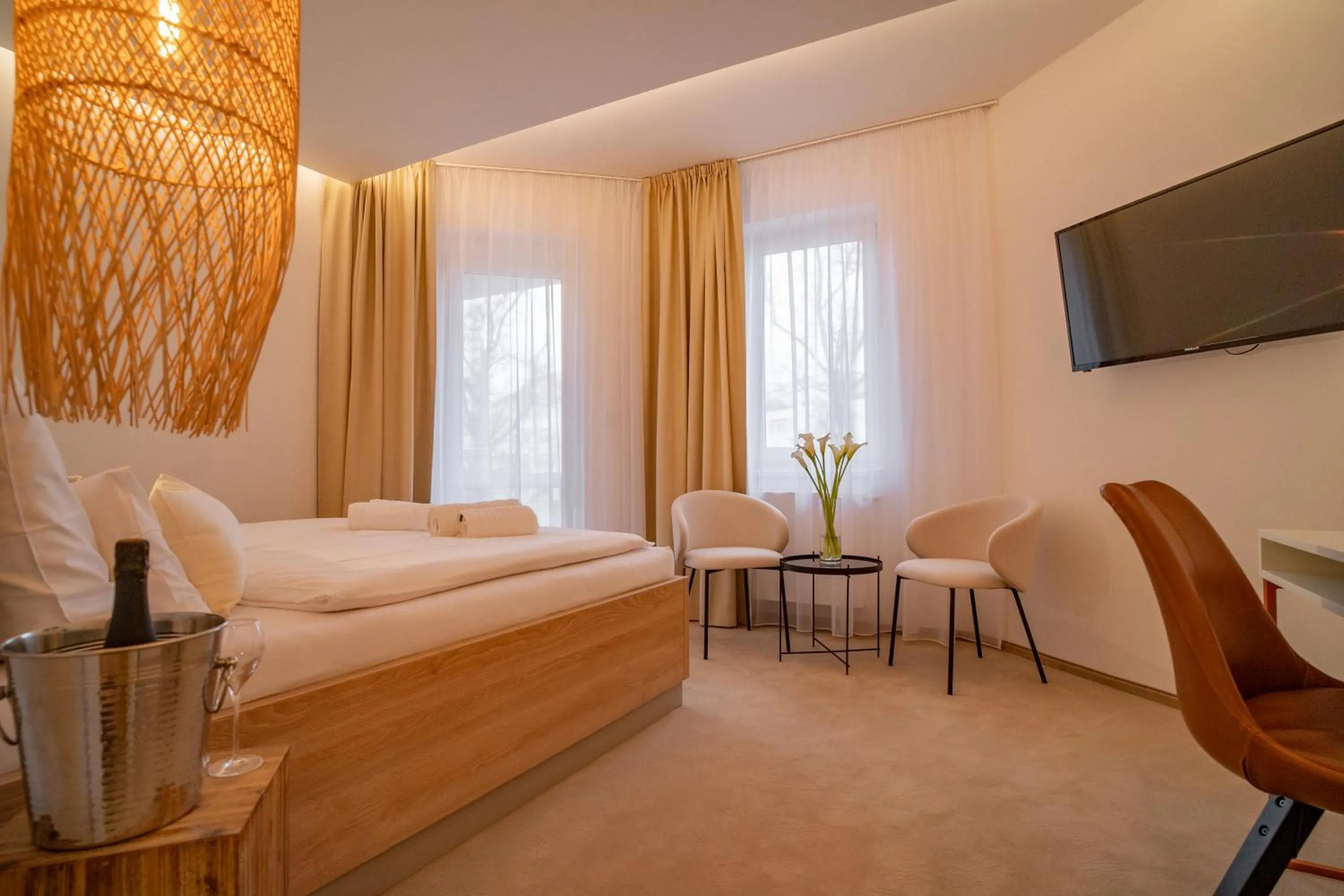 Bed in Hotel U Kaplicky