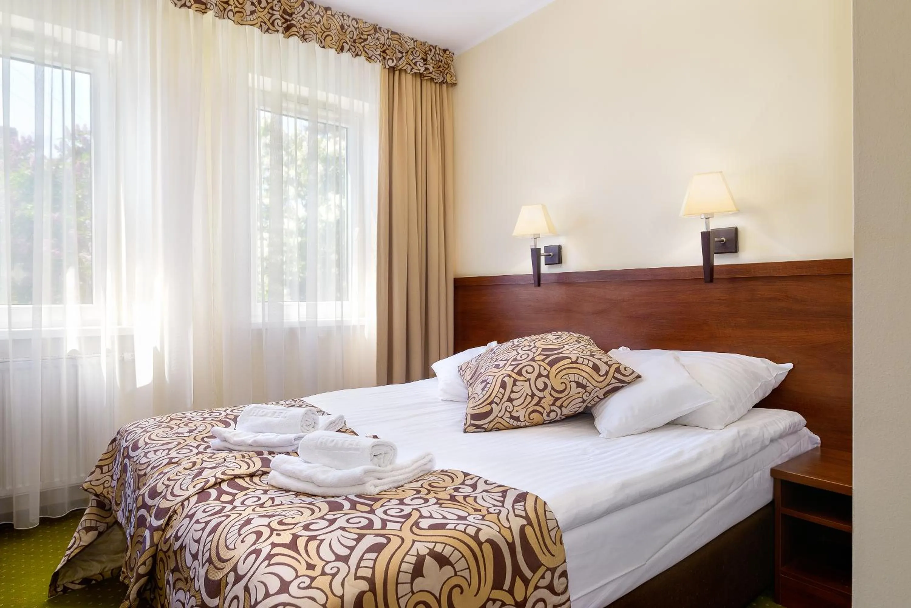 Bed in Hotel Zielony