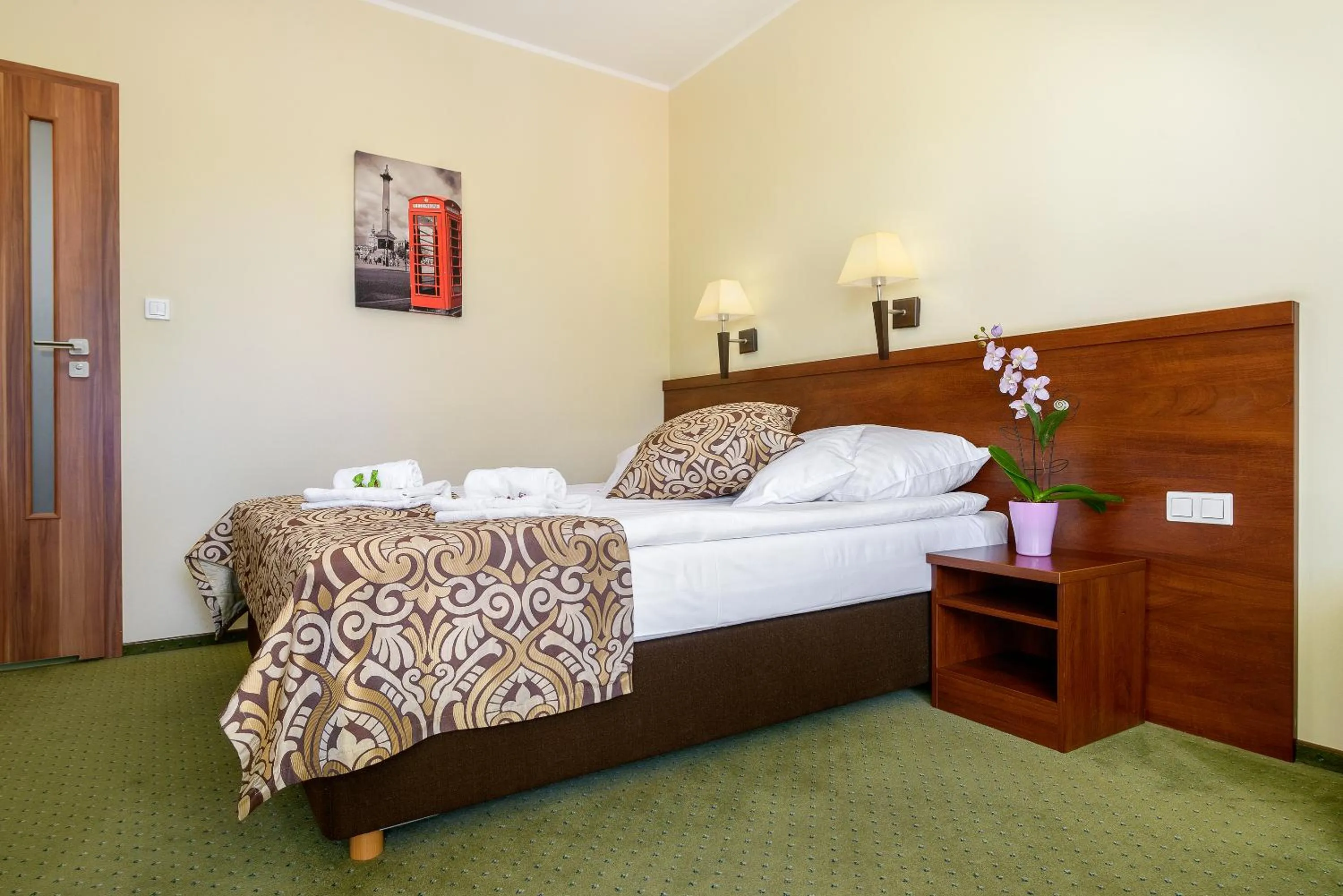 Bed in Hotel Zielony