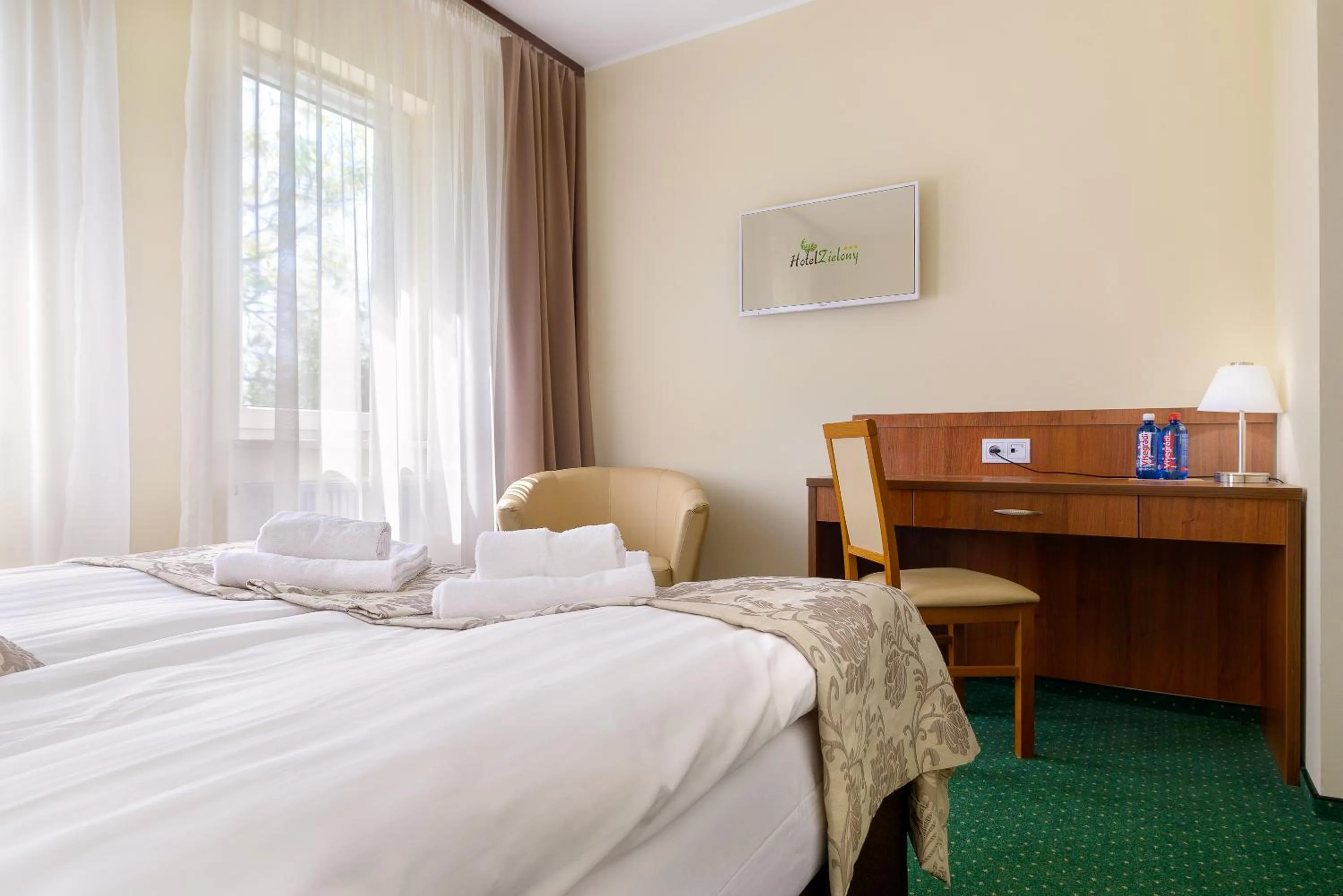 Bed in Hotel Zielony