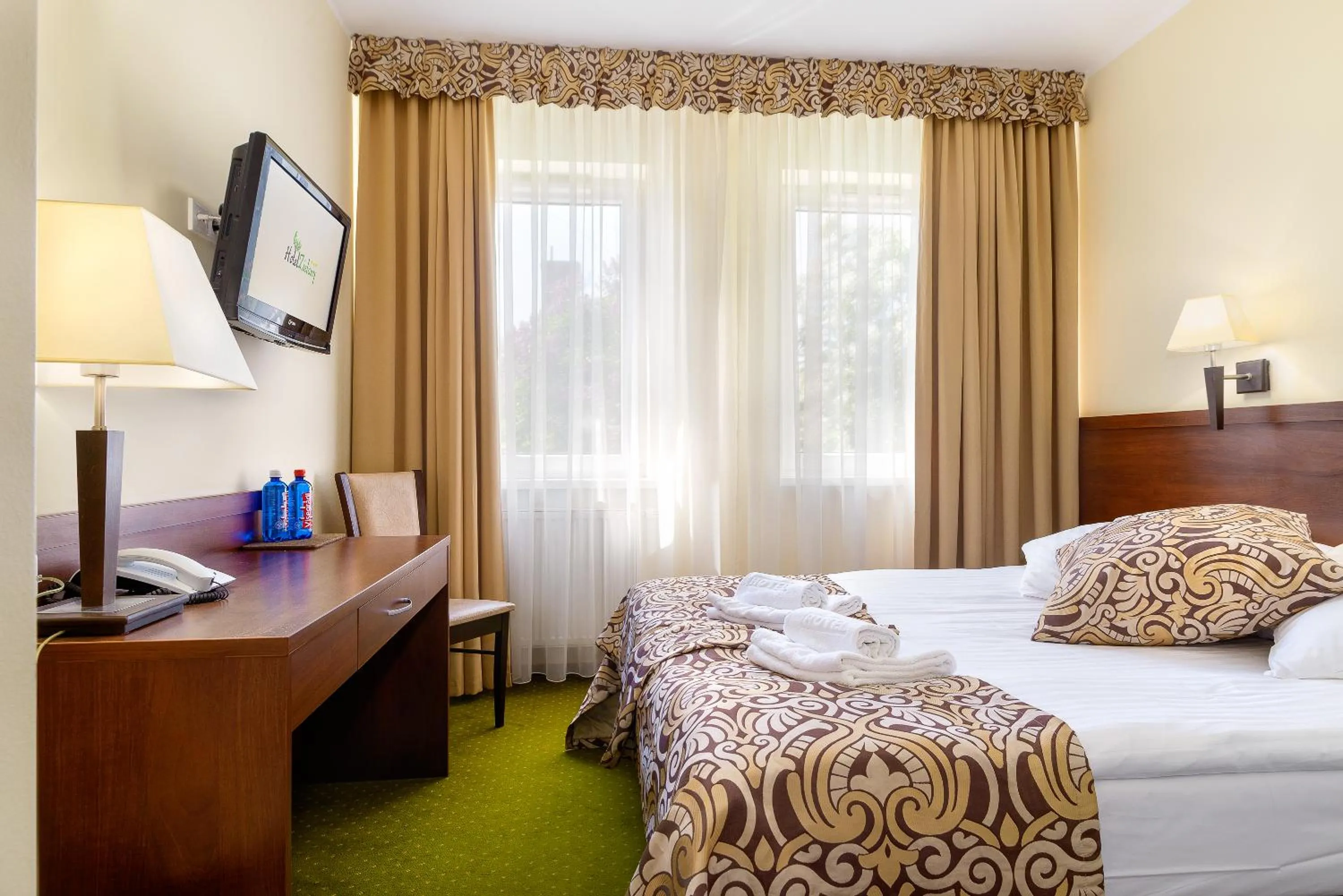 Bed in Hotel Zielony