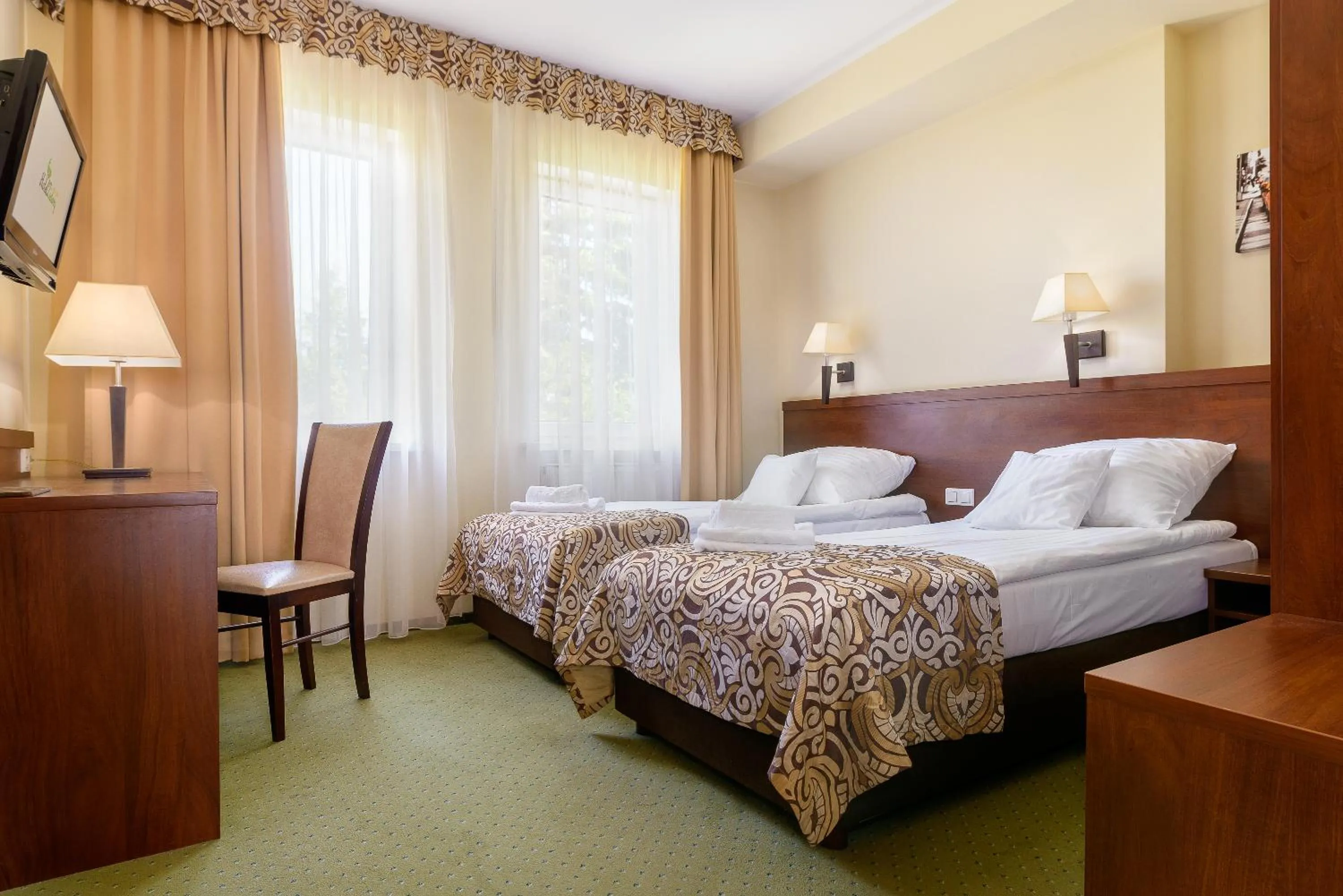 Bed in Hotel Zielony