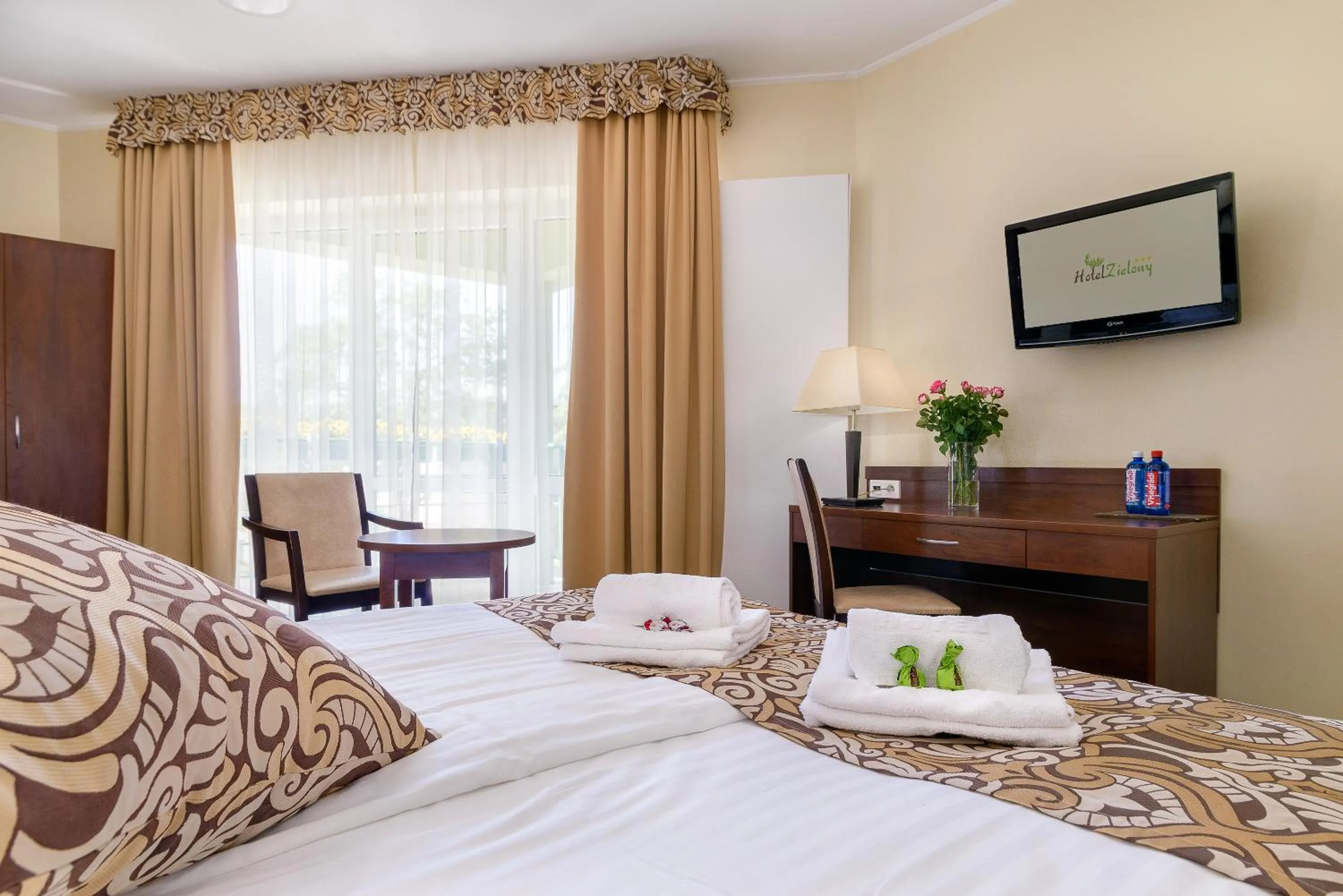 Bed in Hotel Zielony