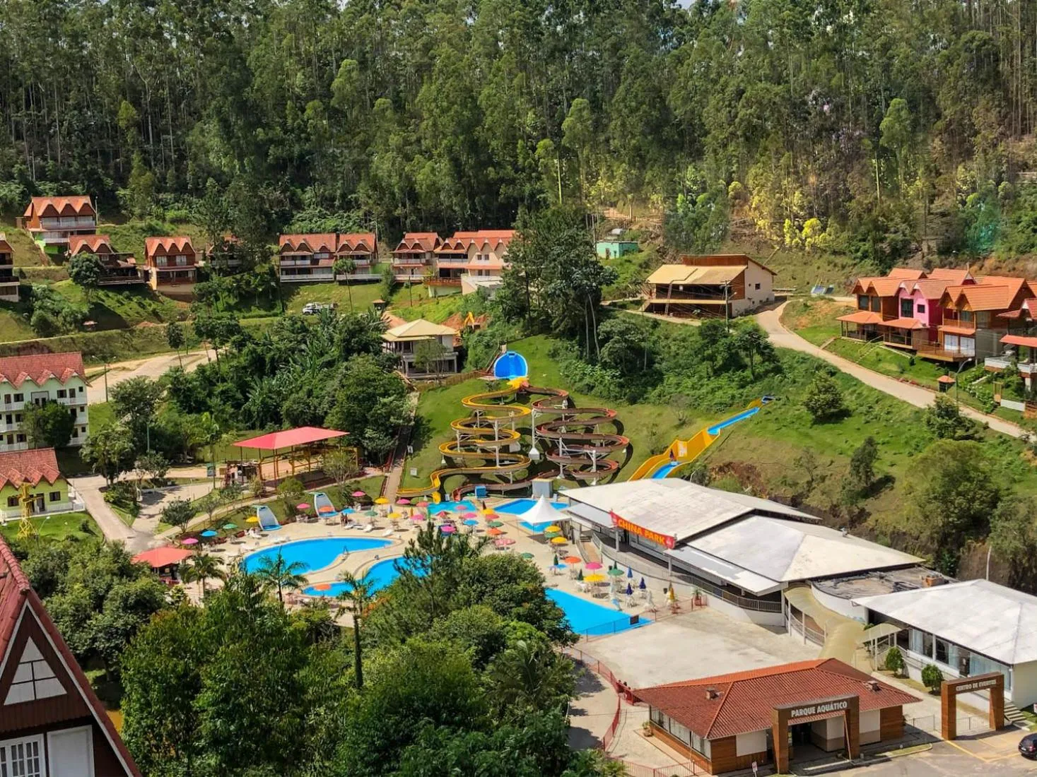 Bird's eye view in Hotel Fazenda China Park