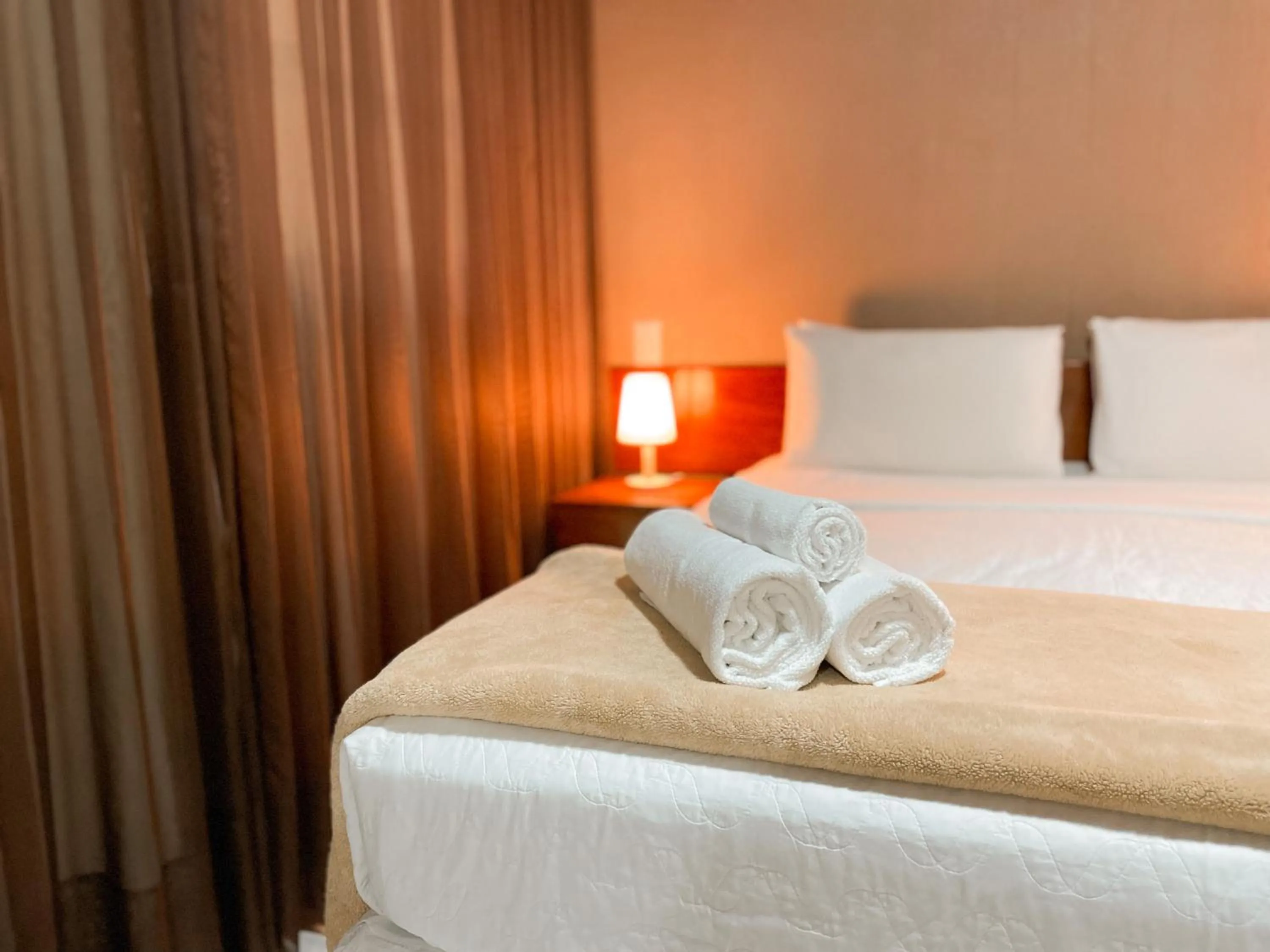 Bed in Hotel Fazenda China Park