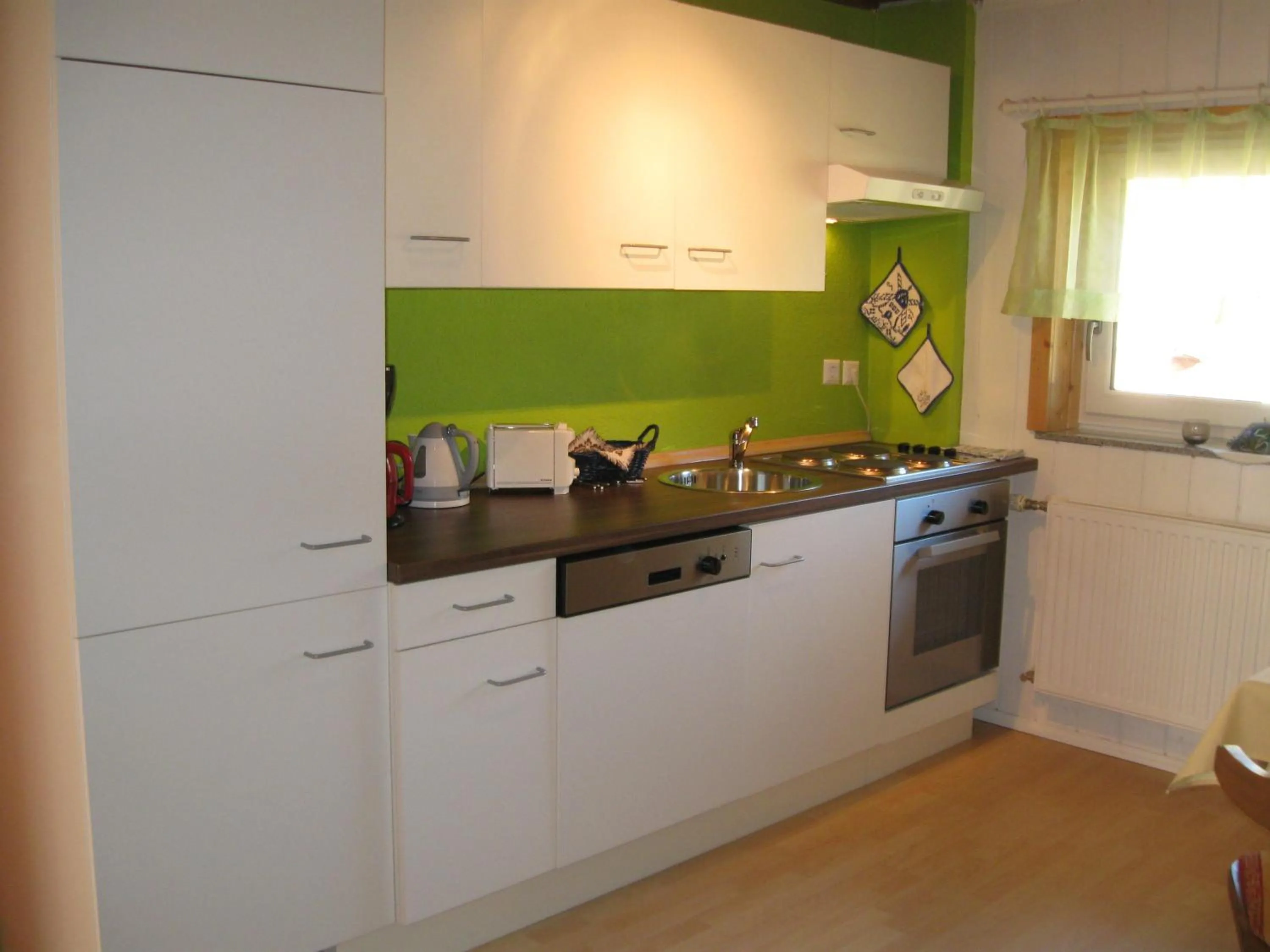 Kitchen or kitchenette in Appartements Schusser