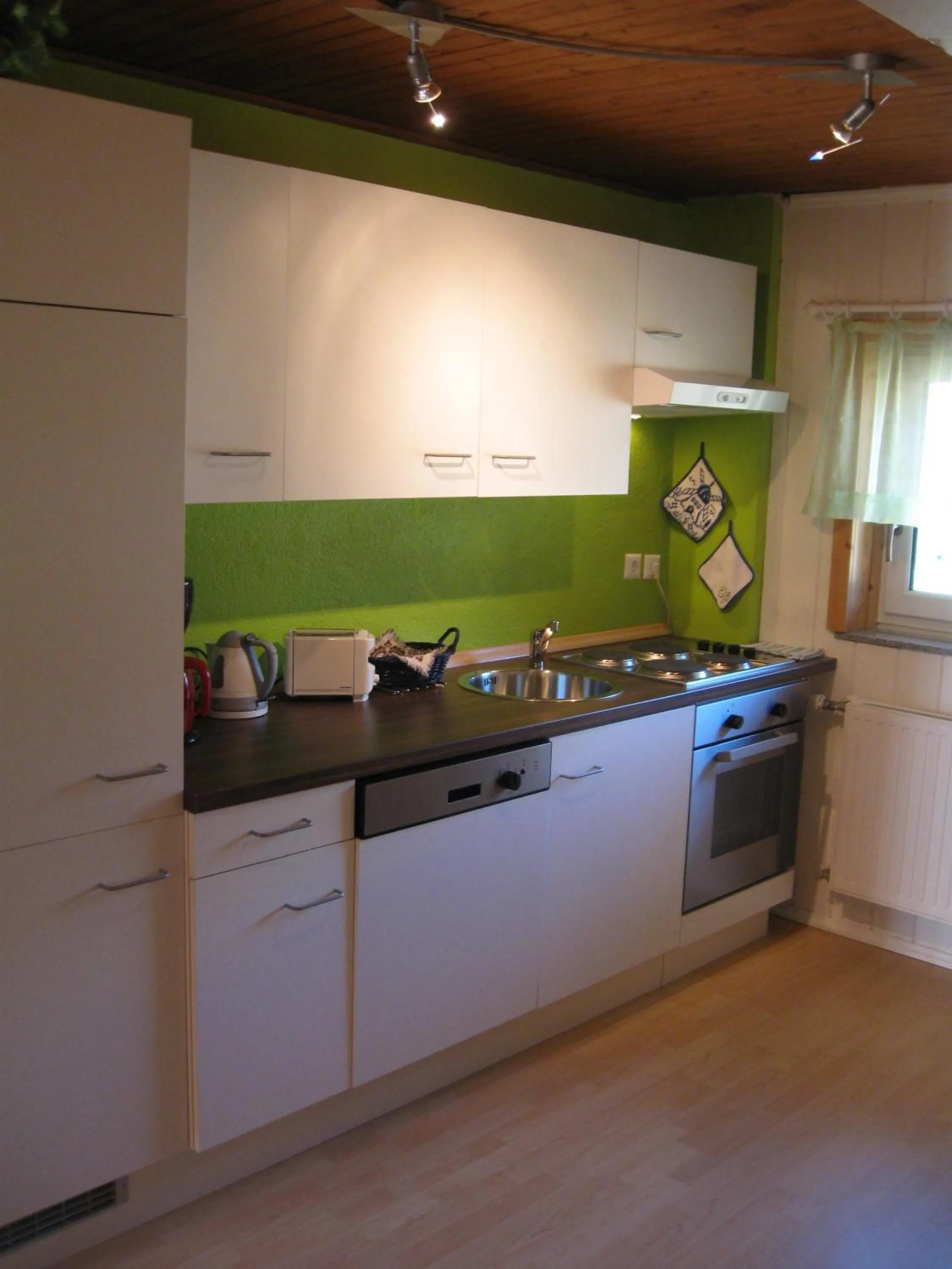 Kitchen or kitchenette in Appartements Schusser