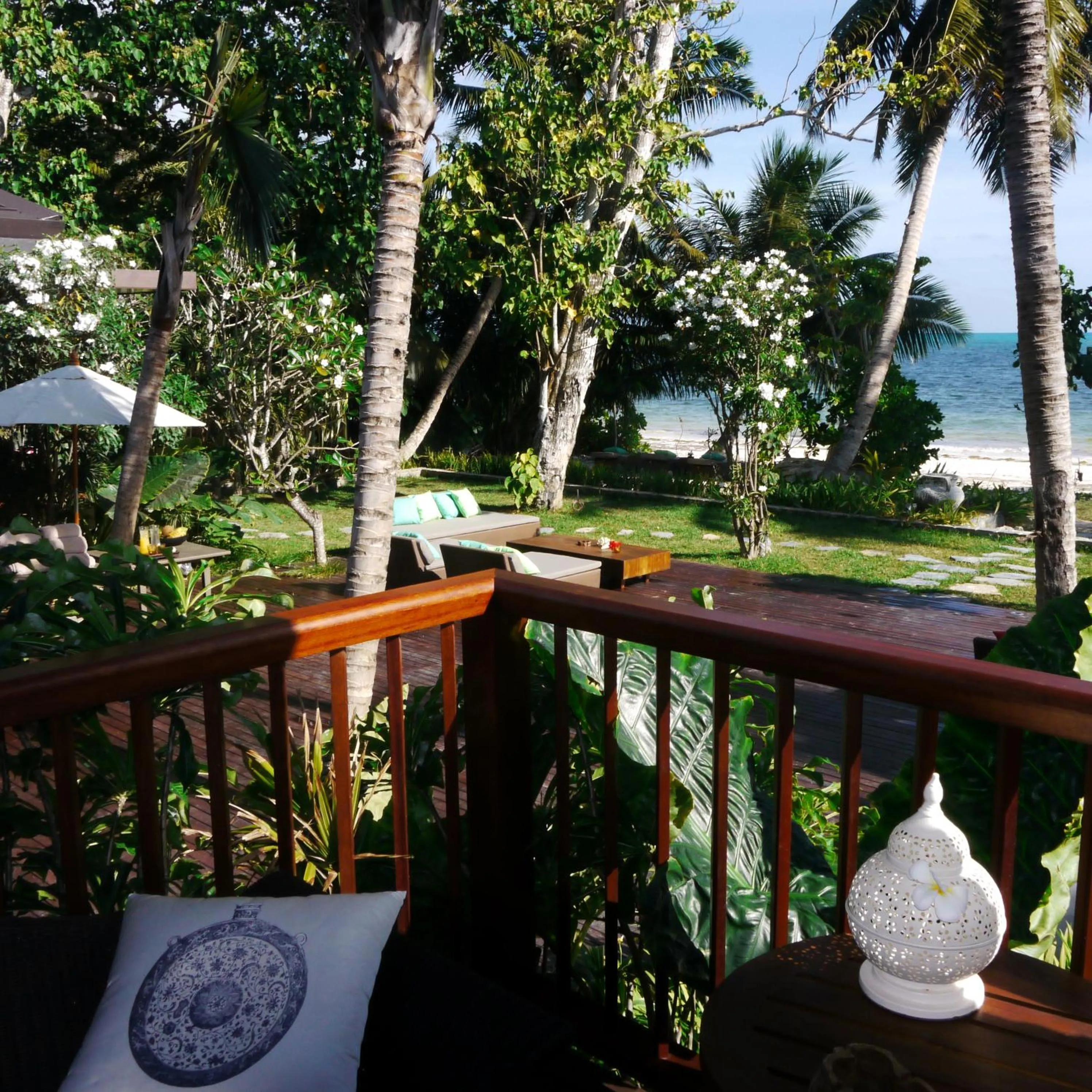 Balcony/Terrace in Dhevatara Beach Hotel