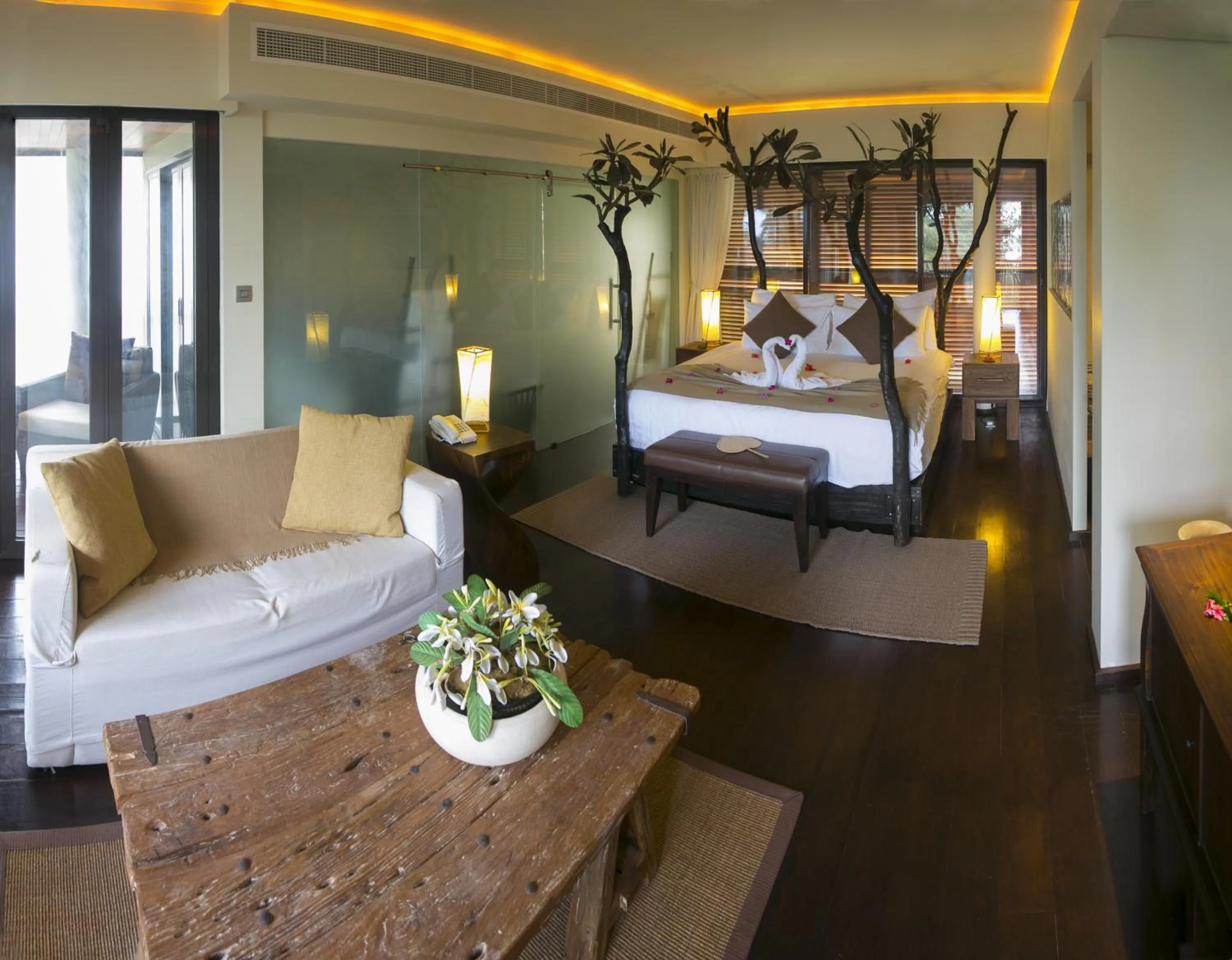 Photo of the whole room, Bed in Dhevatara Beach Hotel