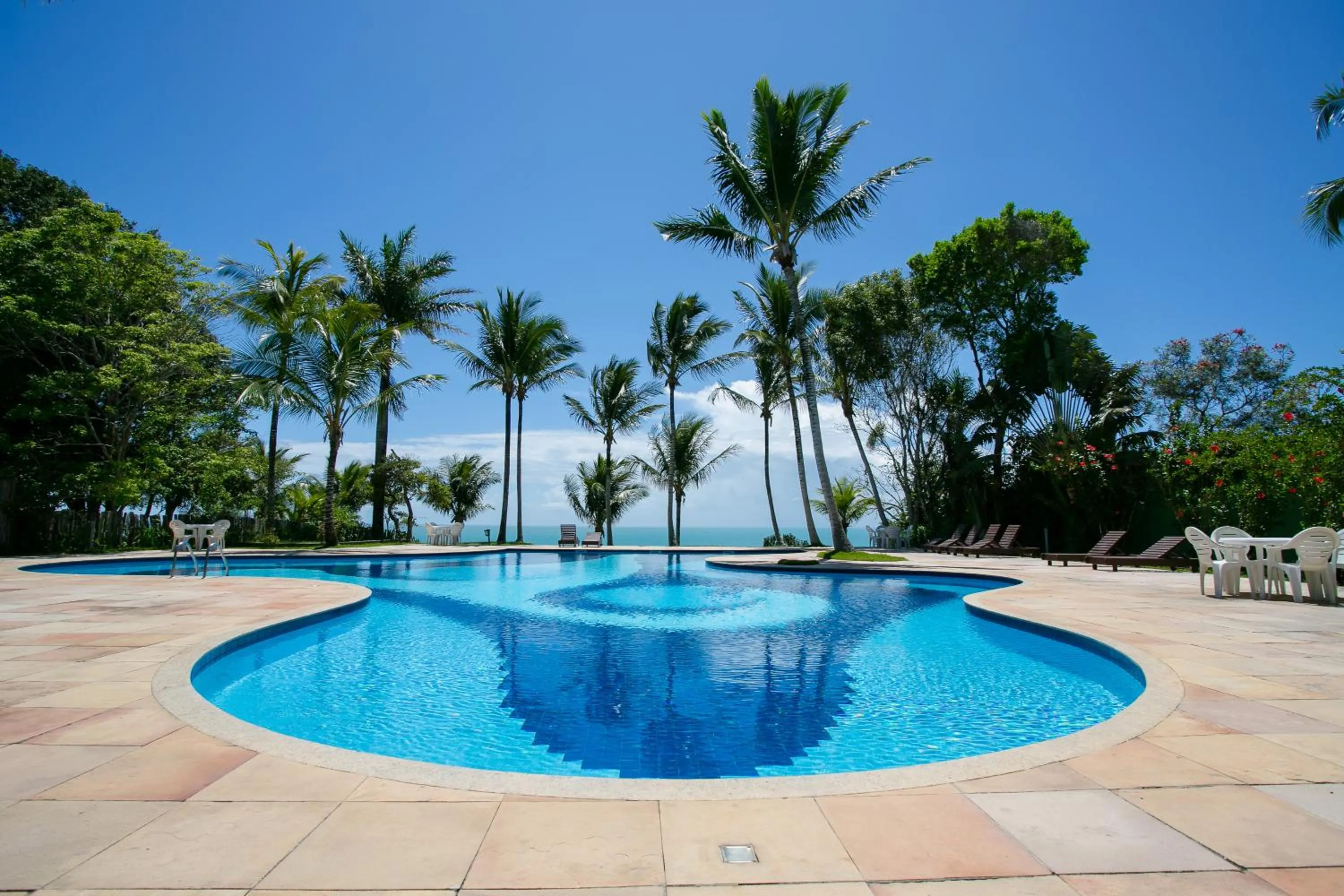 Pool view in Pousada Vila do Beco