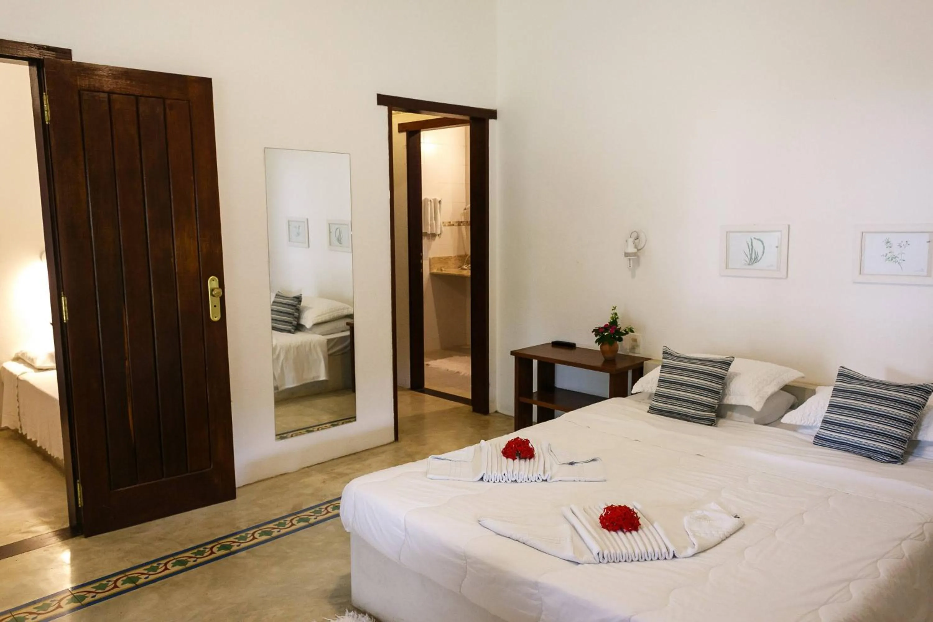 Bed in Pousada Vila do Beco