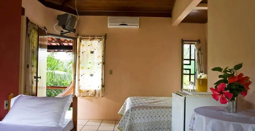 Bed in Pousada 4 Ventos