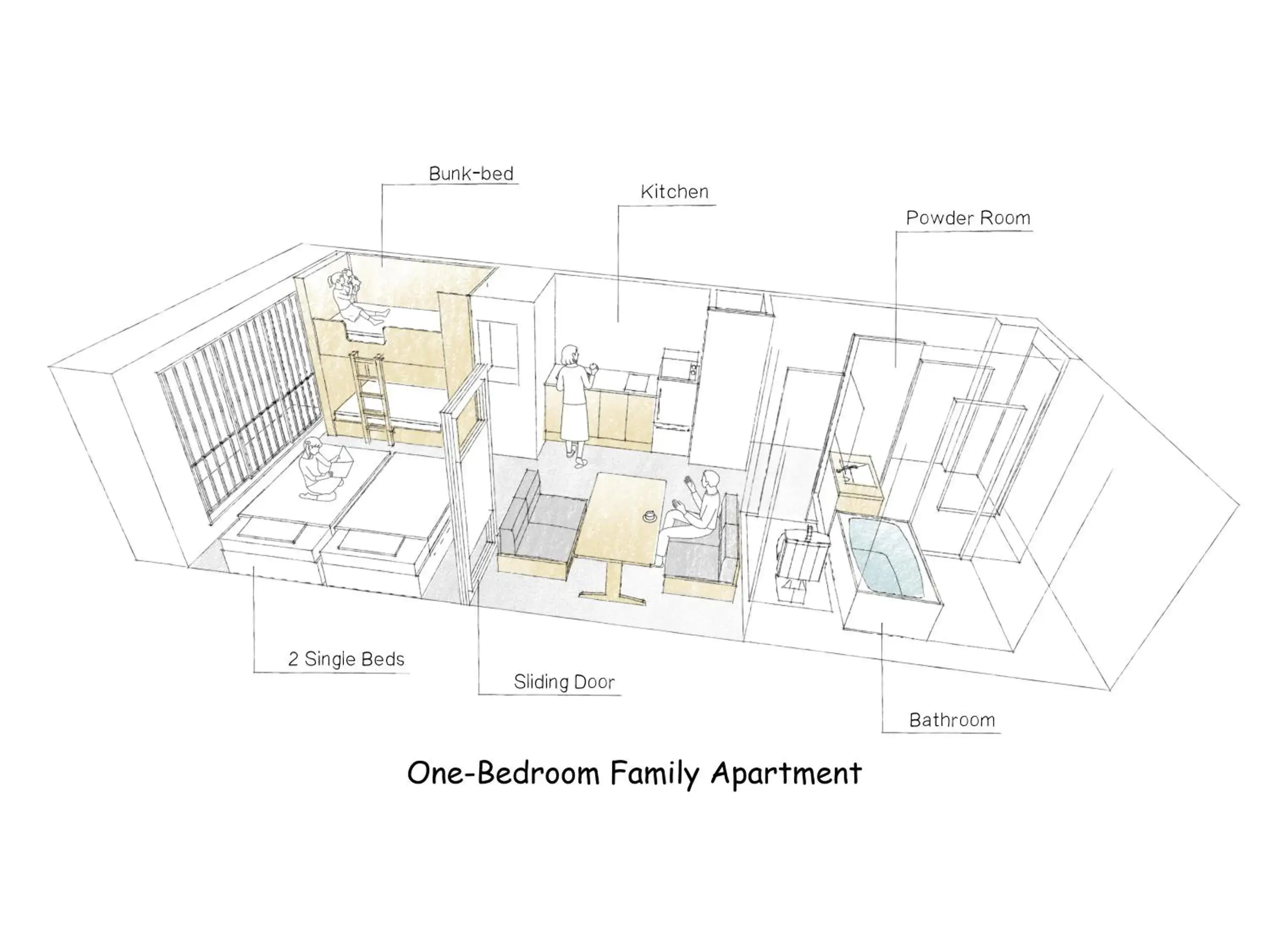 Floor plan in MIMARU Kyoto Shinmachi Sanjo Floor plan in MIMARU Kyoto Shinmachi Sanjo