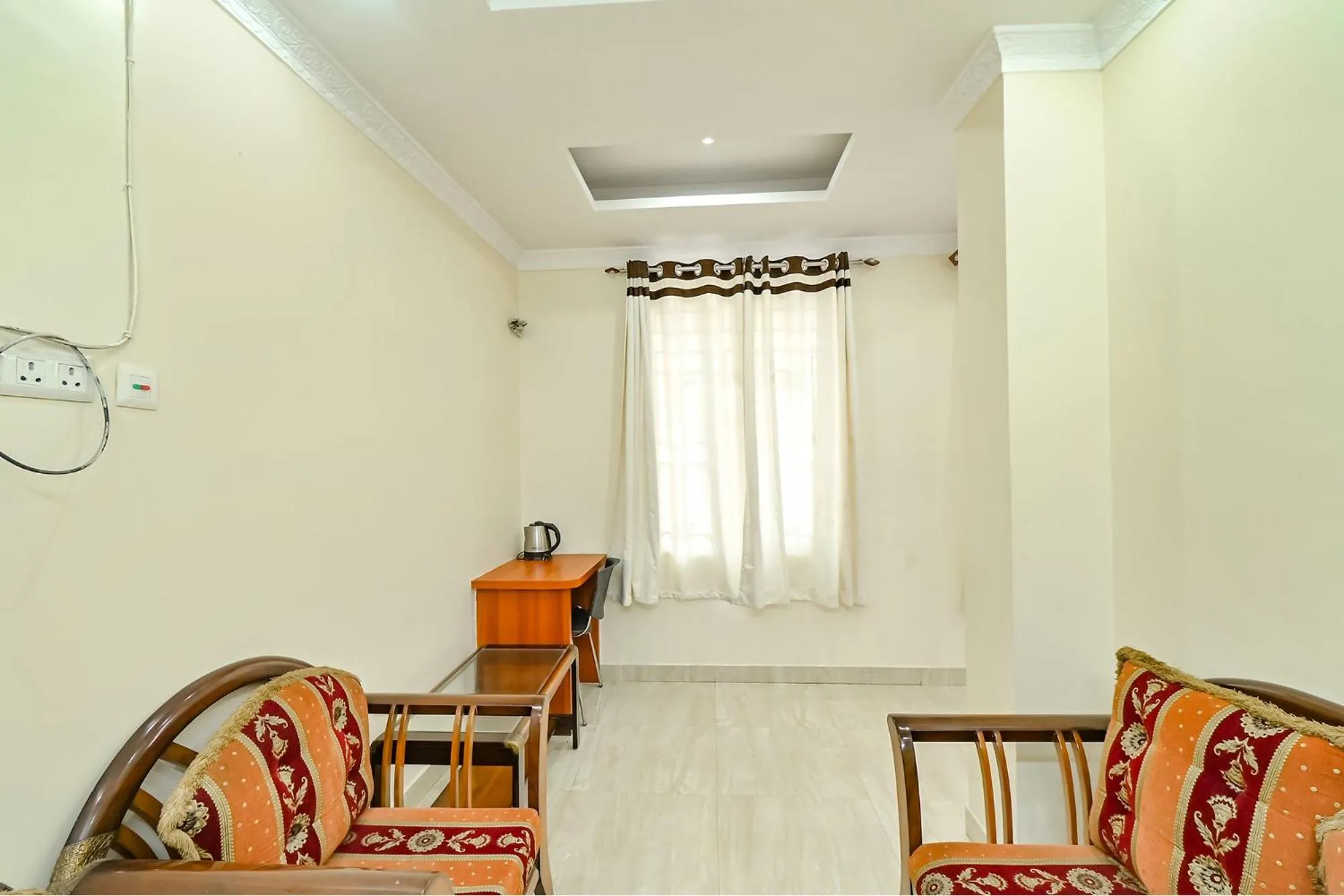 Seating area, Dining Area in FabHotel Good Luck Residency