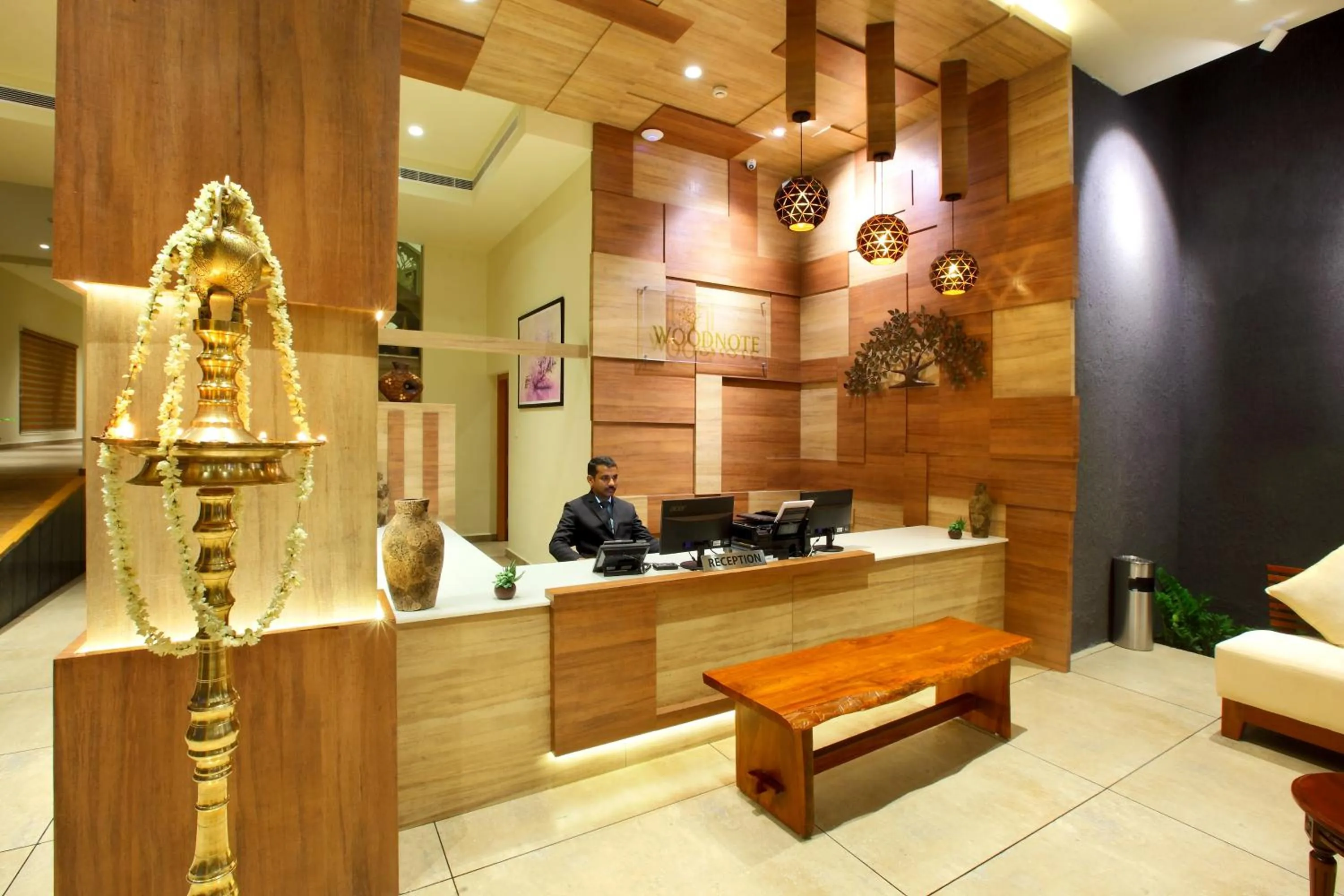 Lobby or reception in Woodnote Thekkady