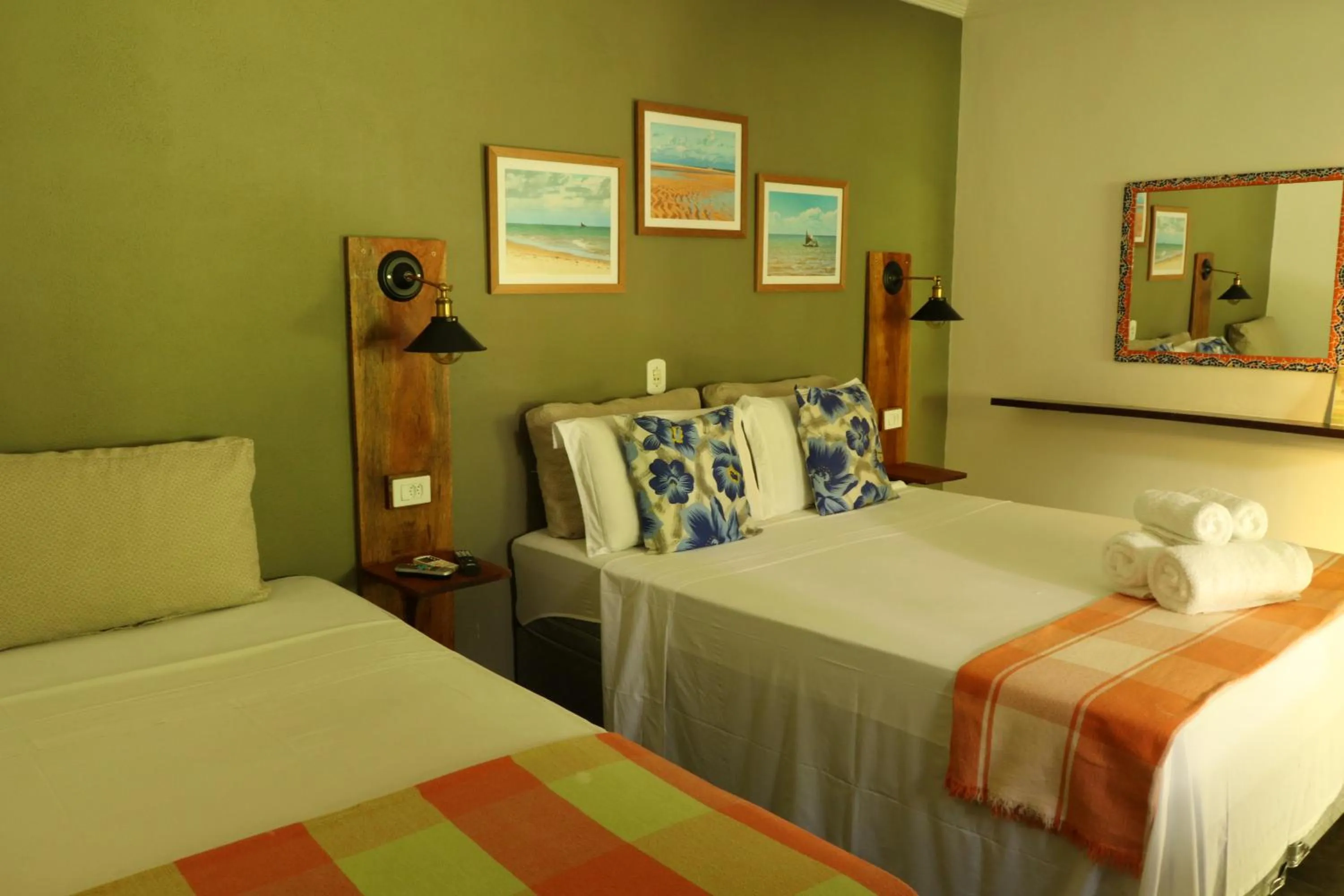 Bed in Pousada Catamara