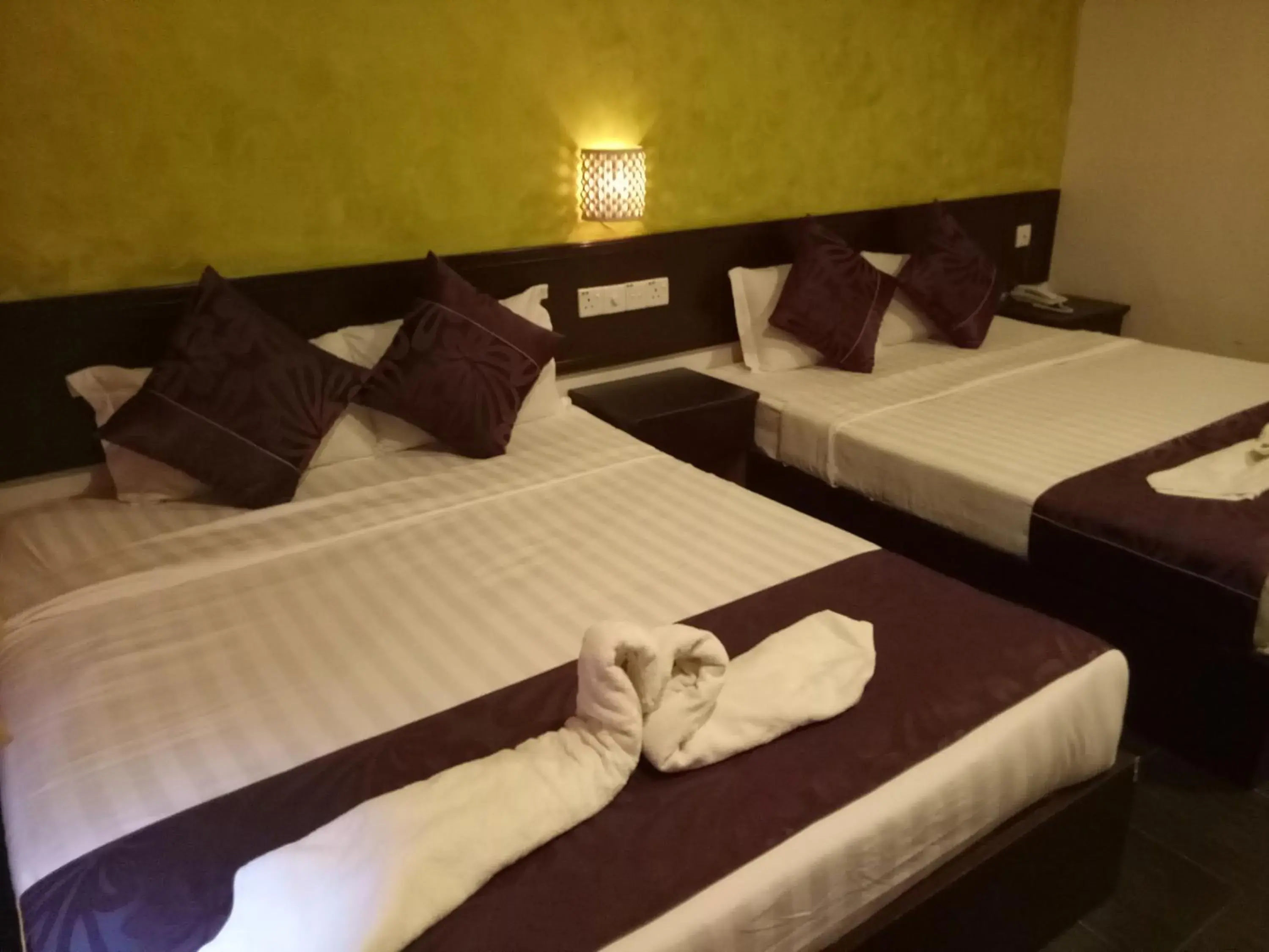 Bed in Hotel Sri Bernam Bed in Hotel Sri Bernam
