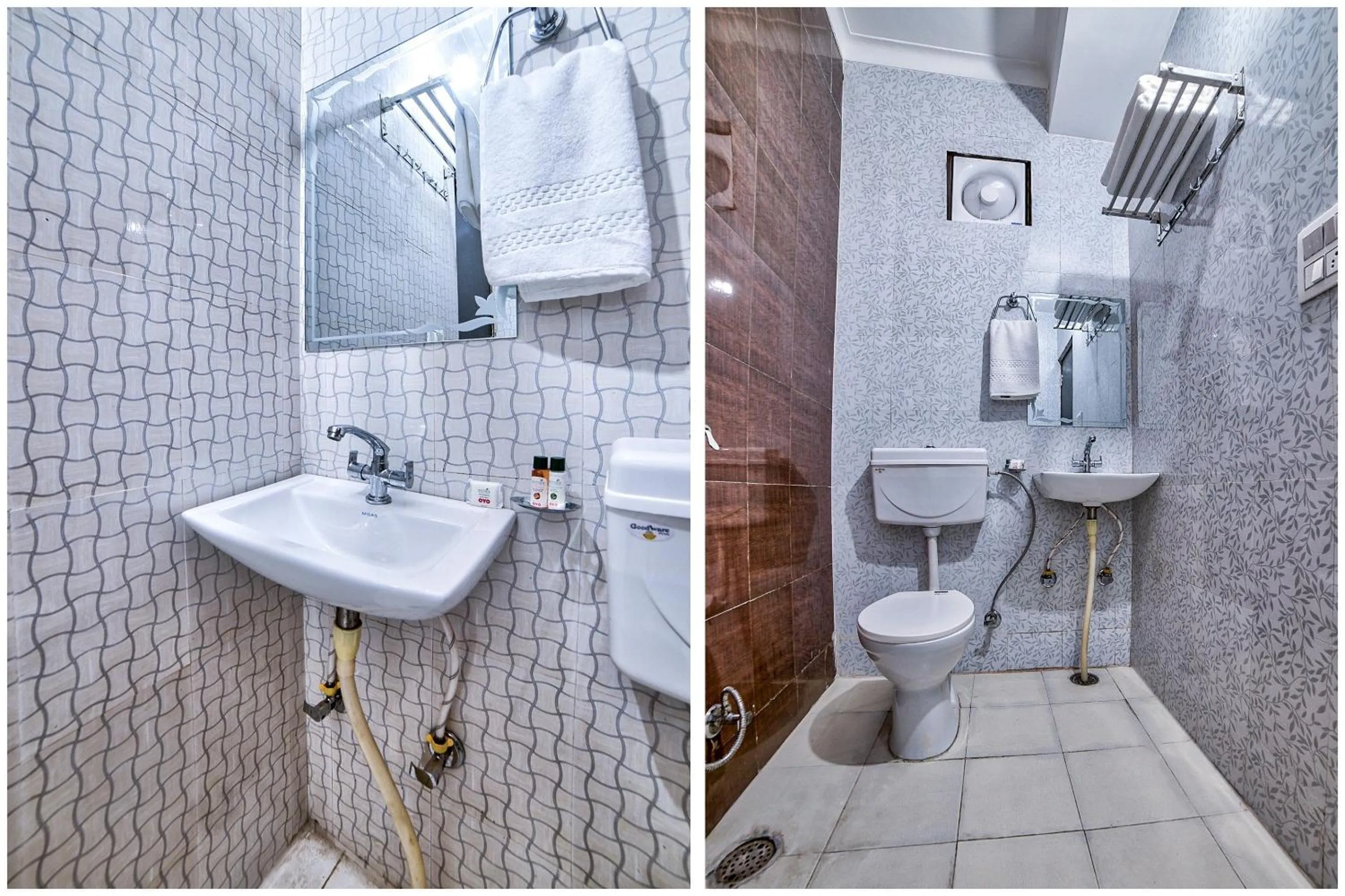 Bathroom in Hotel O Crown Residency