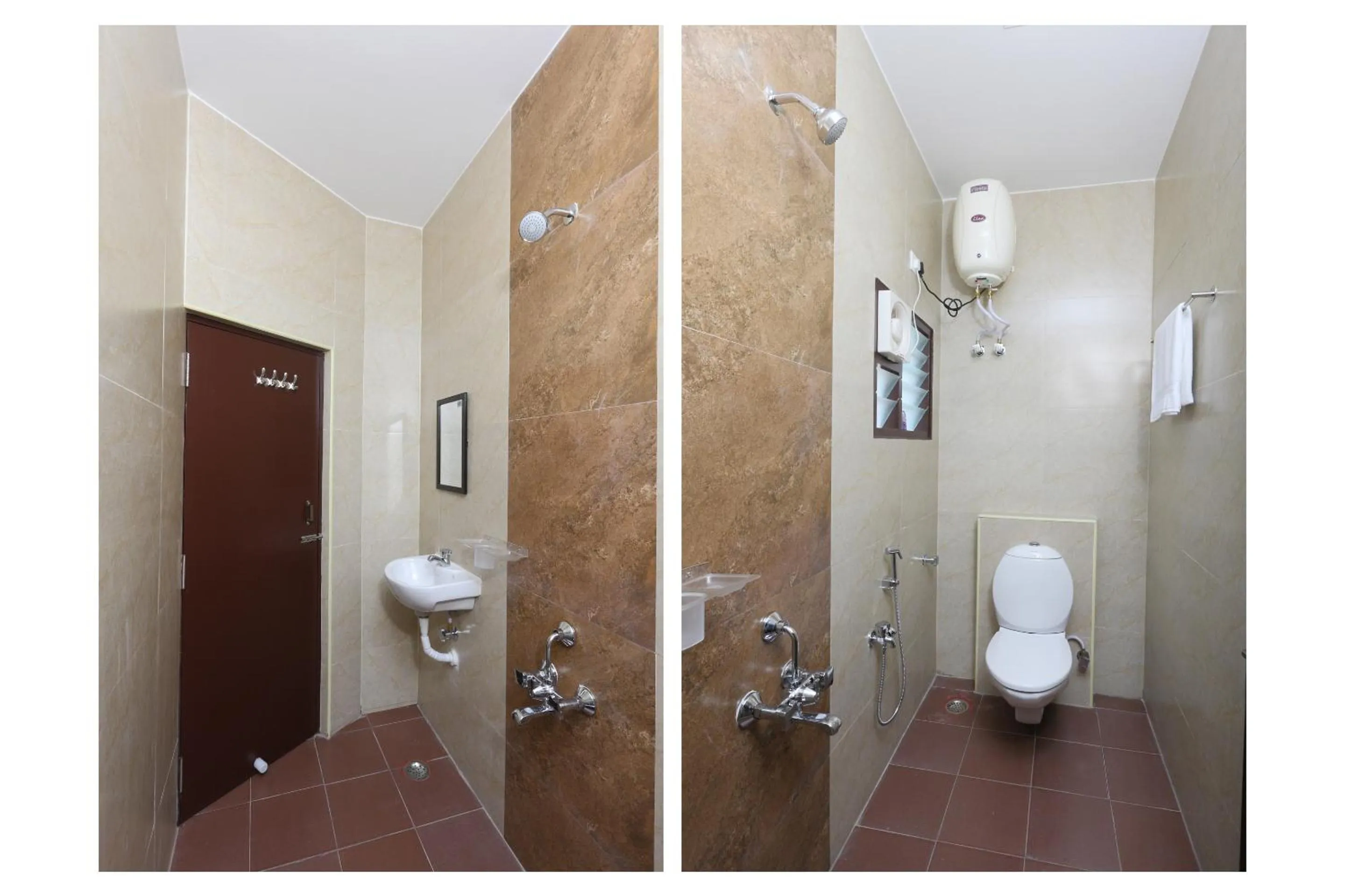 Bathroom in Super Hotel O Perfect Stay Near Meenambakkam Metro Station