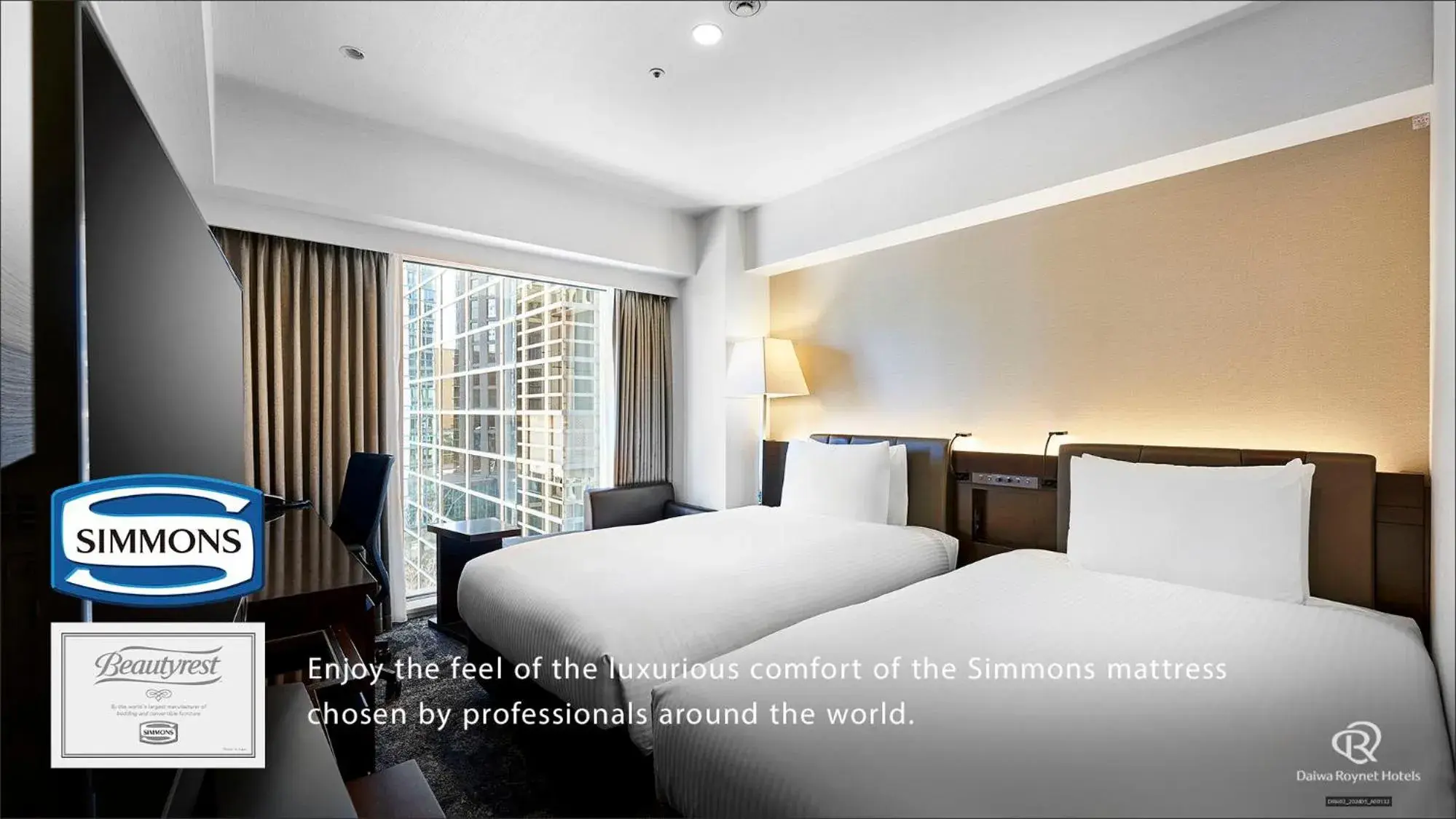 Standard Twin Room - Non-Smoking (Simmons Bed 43 in wide) in Daiwa Roynet Hotel Nishi-Shinjuku PREMIER Standard Twin Room - Non-Smoking (Simmons Bed 43 in wide) in Daiwa Roynet Hotel Nishi-Shinjuku PREMIER