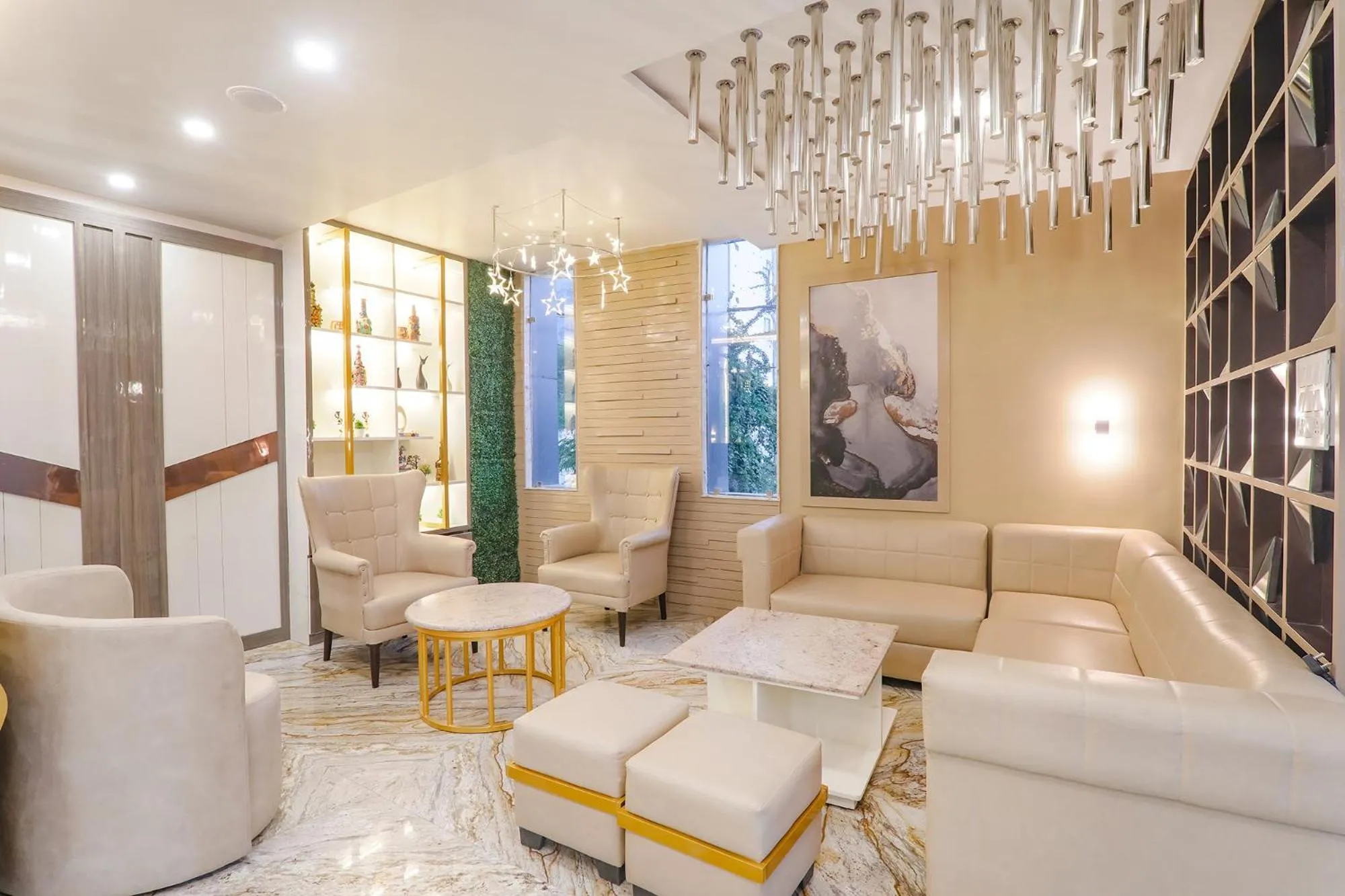 Seating area in FabHotel Impact