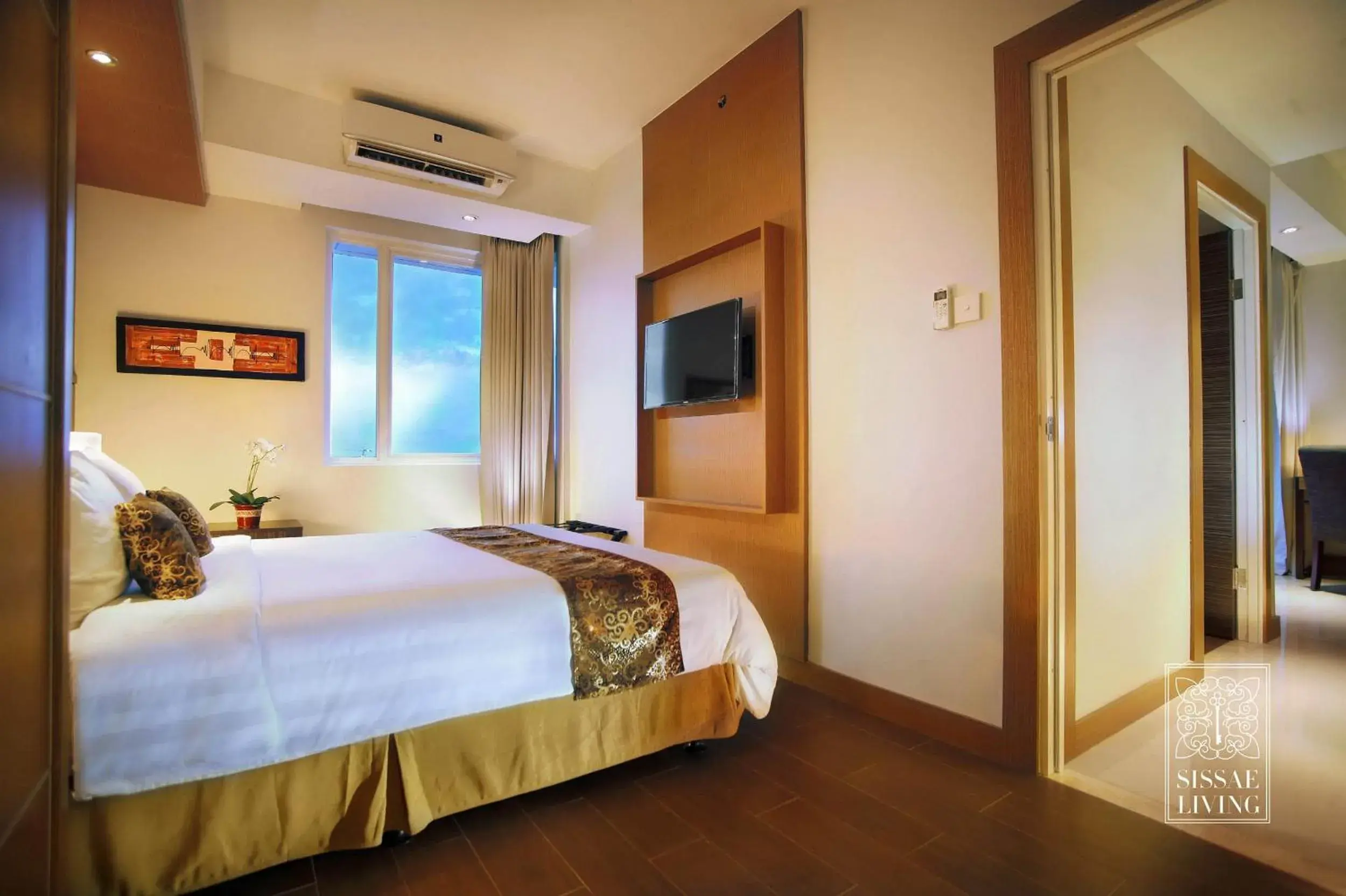 Bed in The Malibu Suites Balikpapan by Sissae Living Bed in The Malibu Suites Balikpapan by Sissae Living