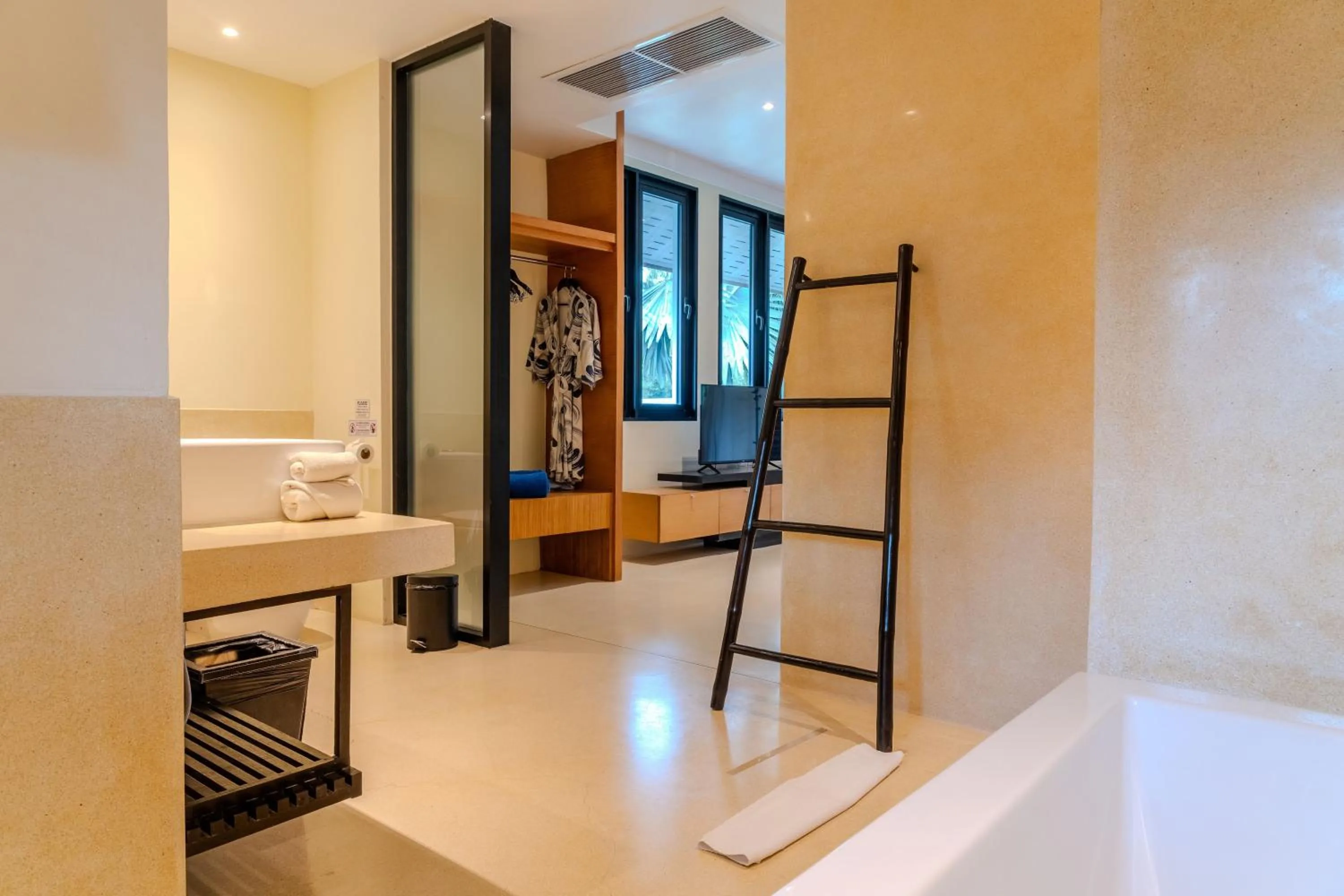 Bathroom in The Anda Mani Khaolak Beachfront Villas - Adult only