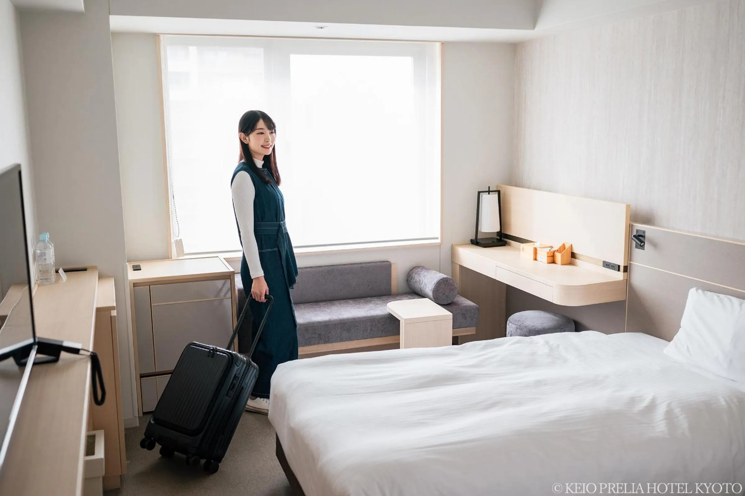Photo of the whole room, Bed in Keio Prelia Hotel Kyoto Karasuma-Gojo