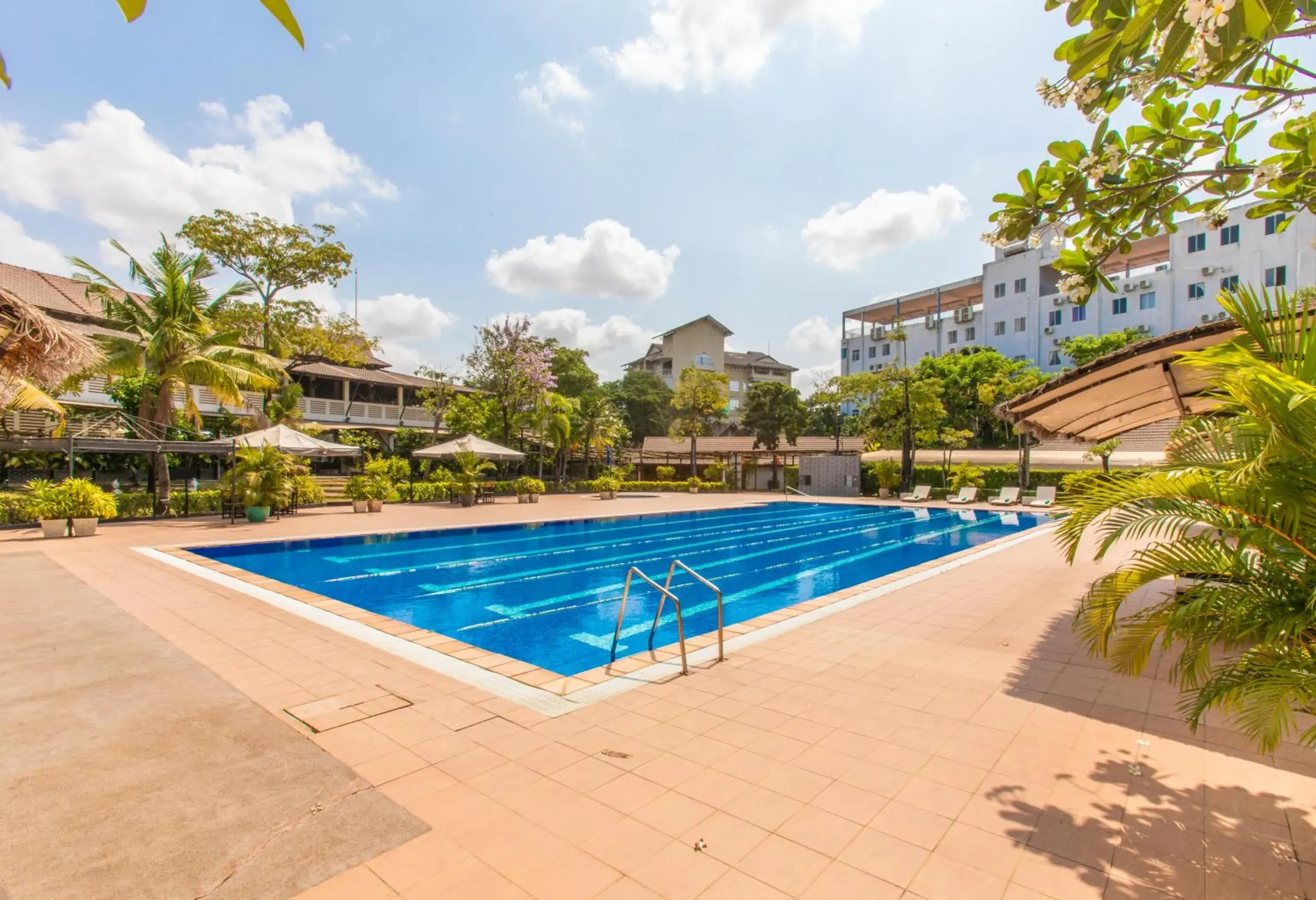 Pool view in Cambodian Country Club Pool view in Cambodian Country Club