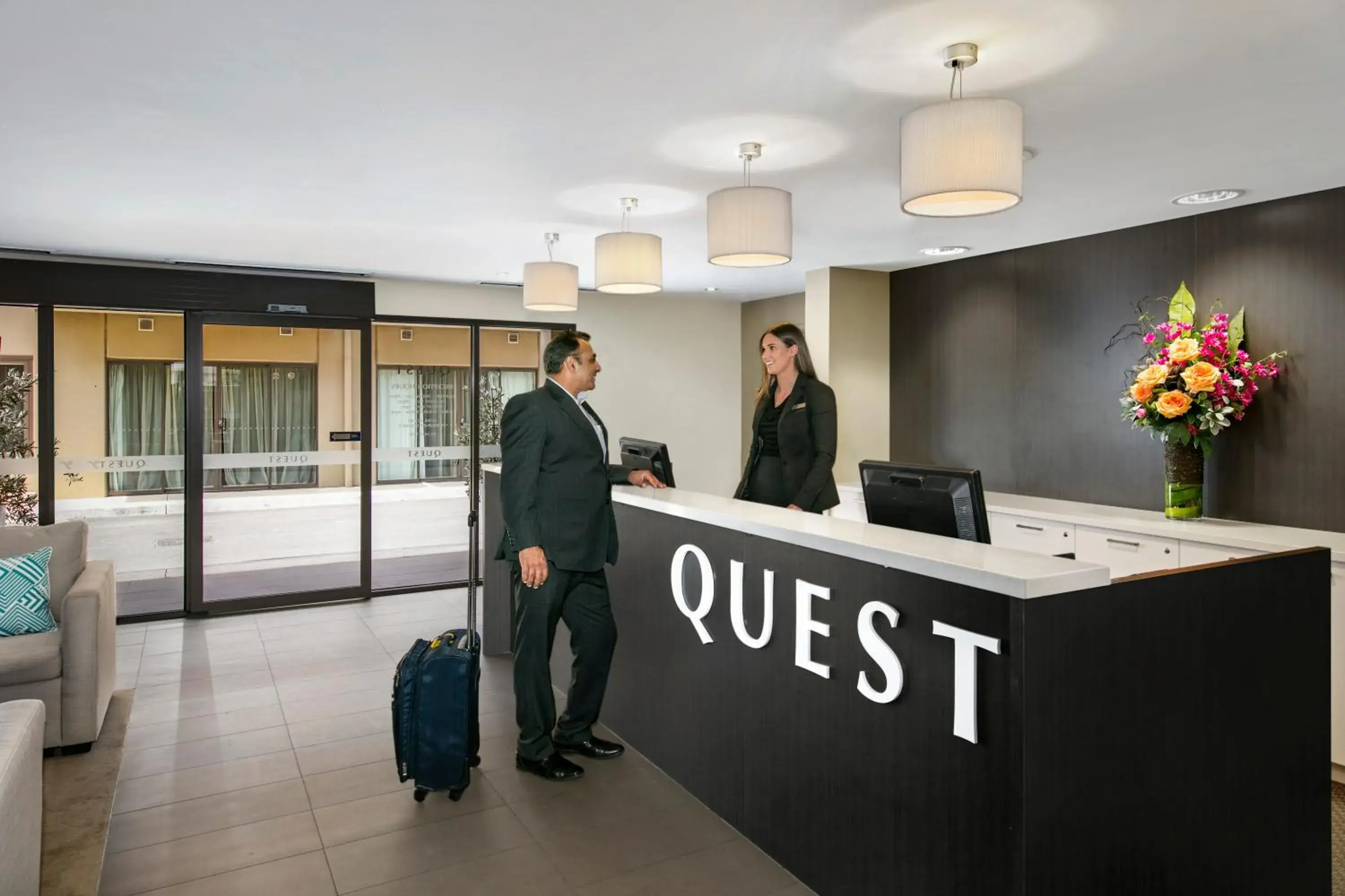 Lobby or reception in Quest Bendigo Central Lobby or reception in Quest Bendigo Central