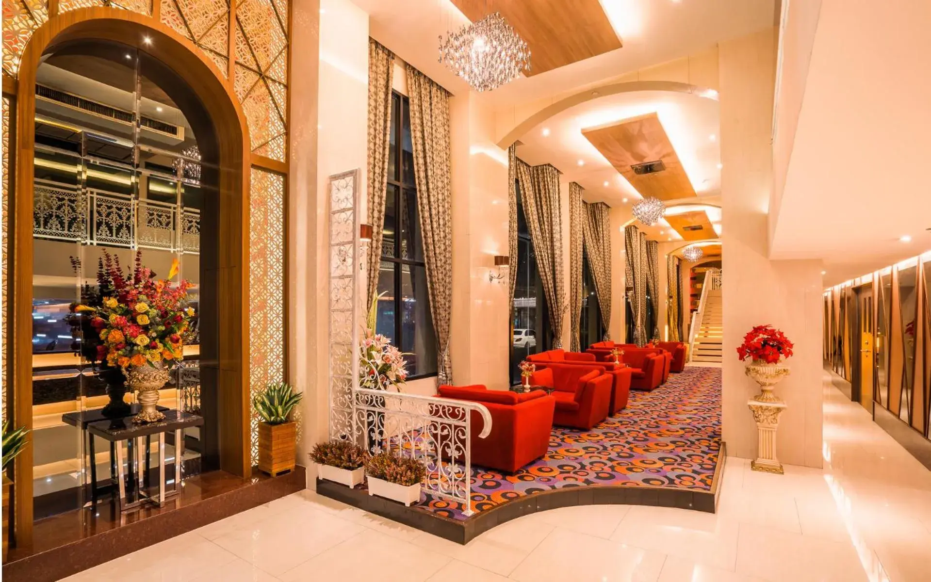 Lobby or reception, Lounge/Bar in Grand Lord Boutique Hotel- SHA Extra Plus Certified