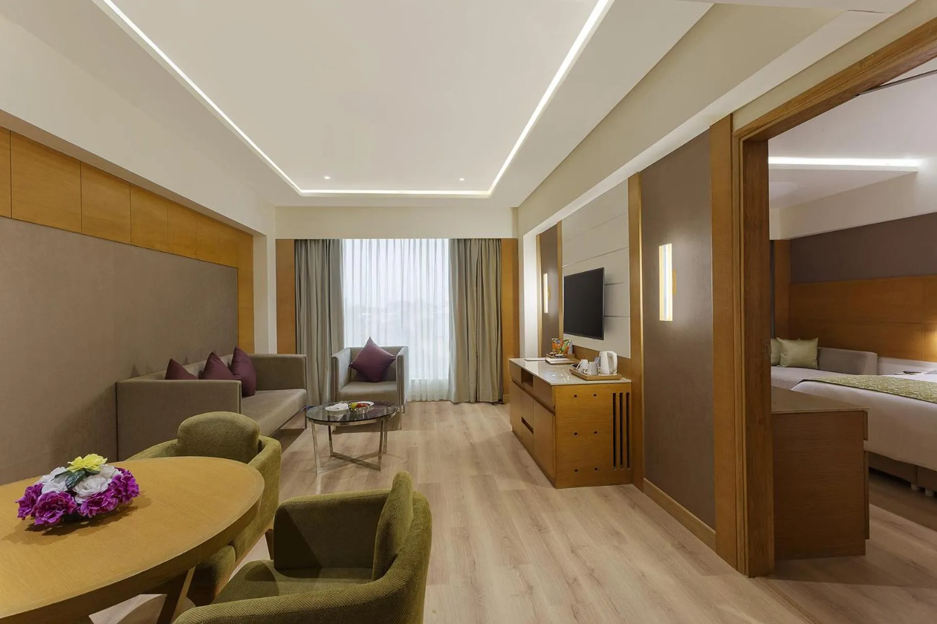 Living room in Nataraj Sarovar Portico