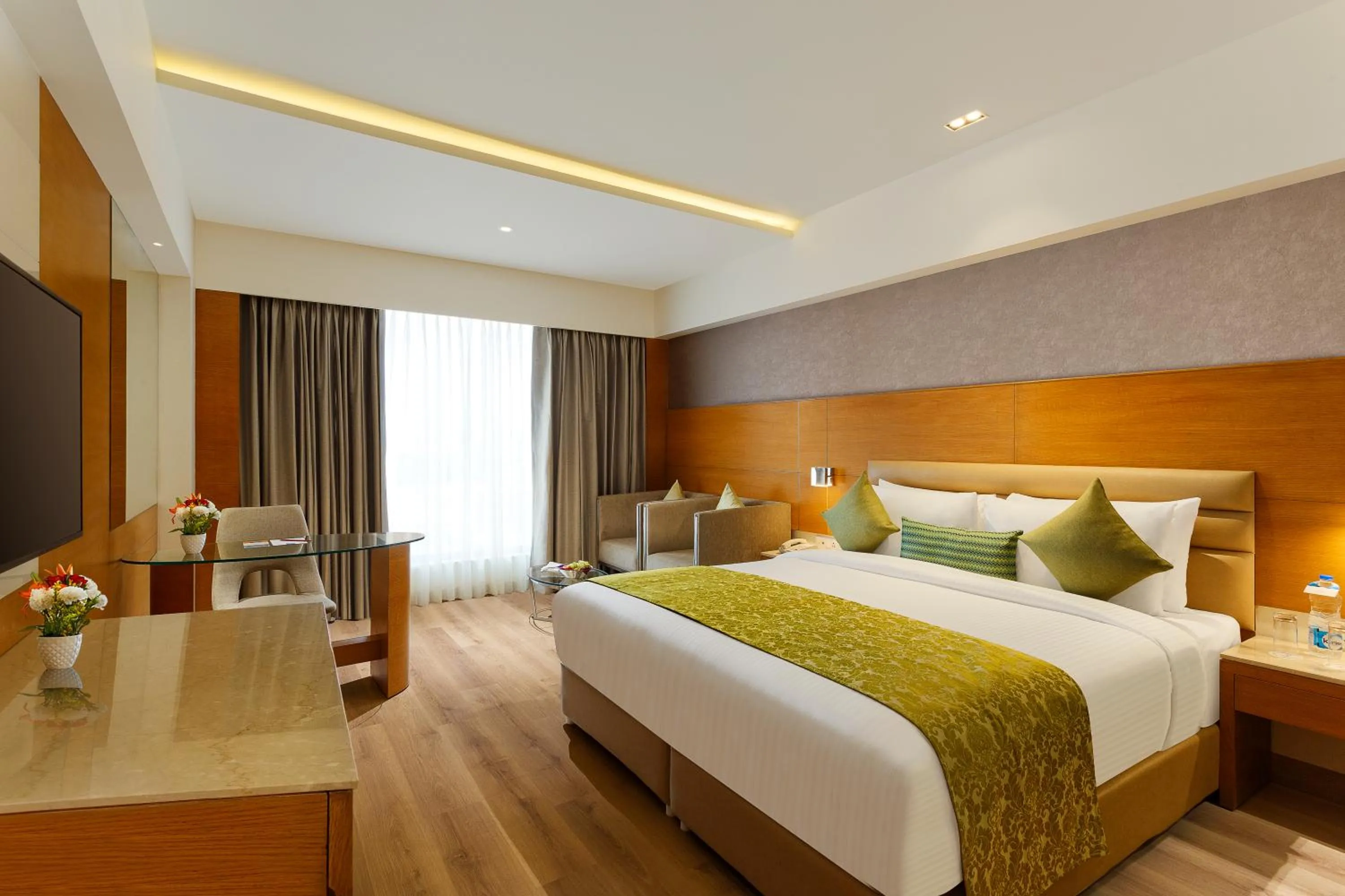 Bed in Nataraj Sarovar Portico