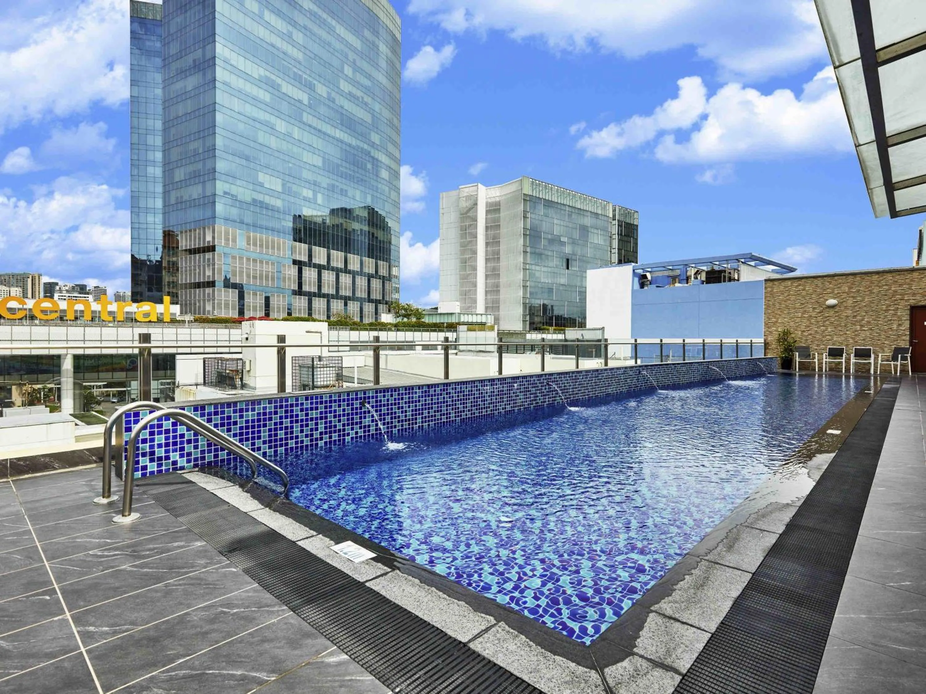 Pool view in ibis budget Singapore Clarke Quay