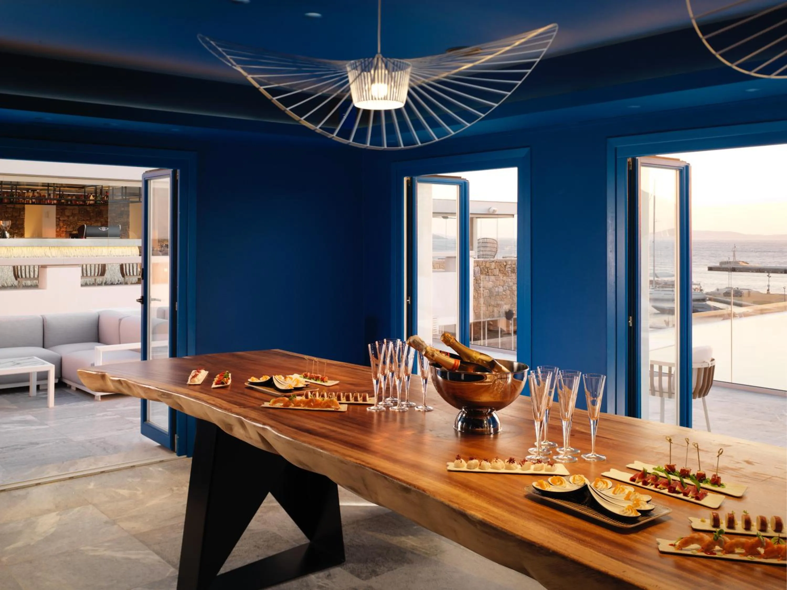 Restaurant/places to eat in Mykonos Riviera Hotel & Spa, a member of Small Luxury Hotels of the World