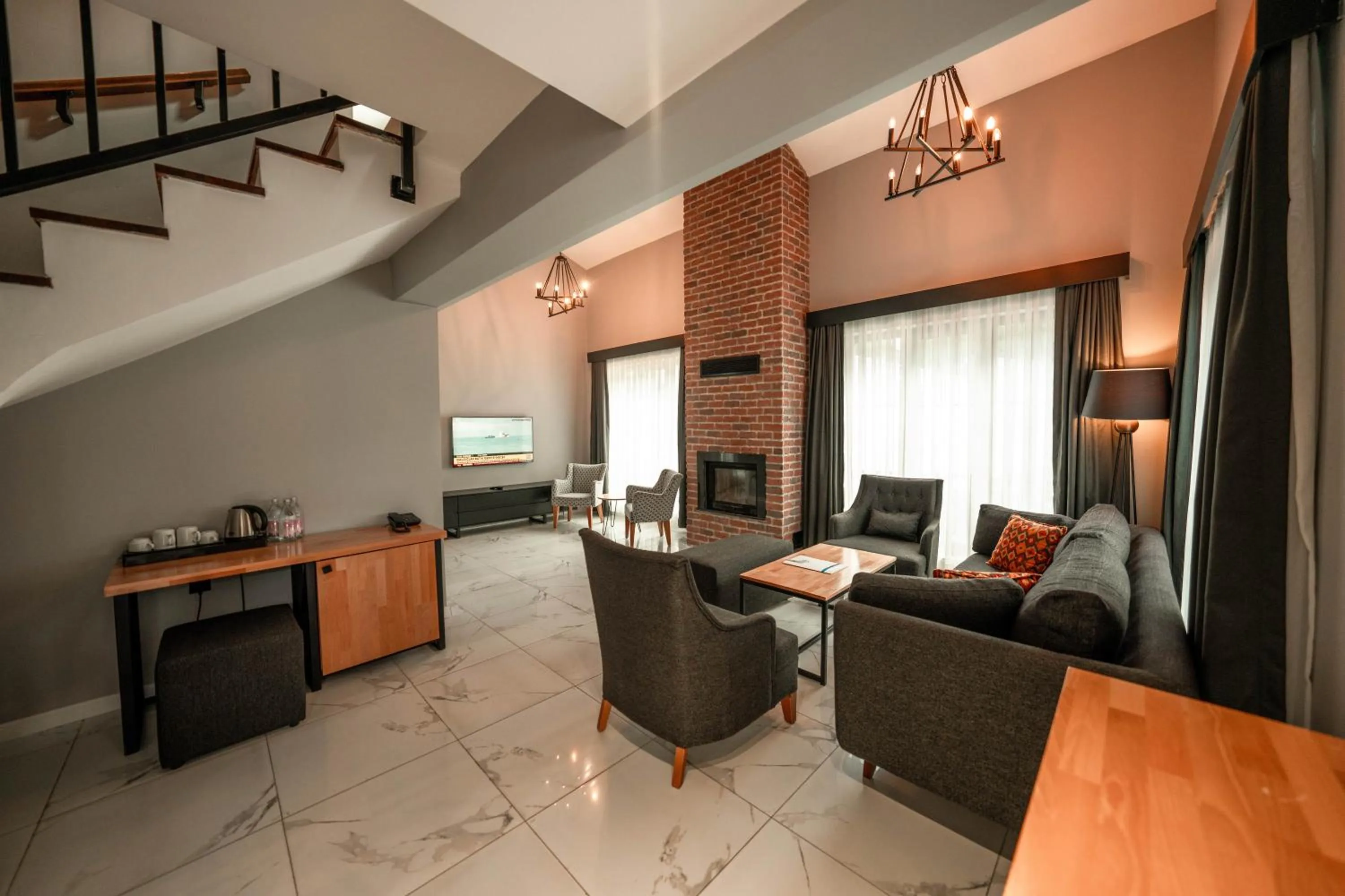 Living room in Alfa Suites & SPA