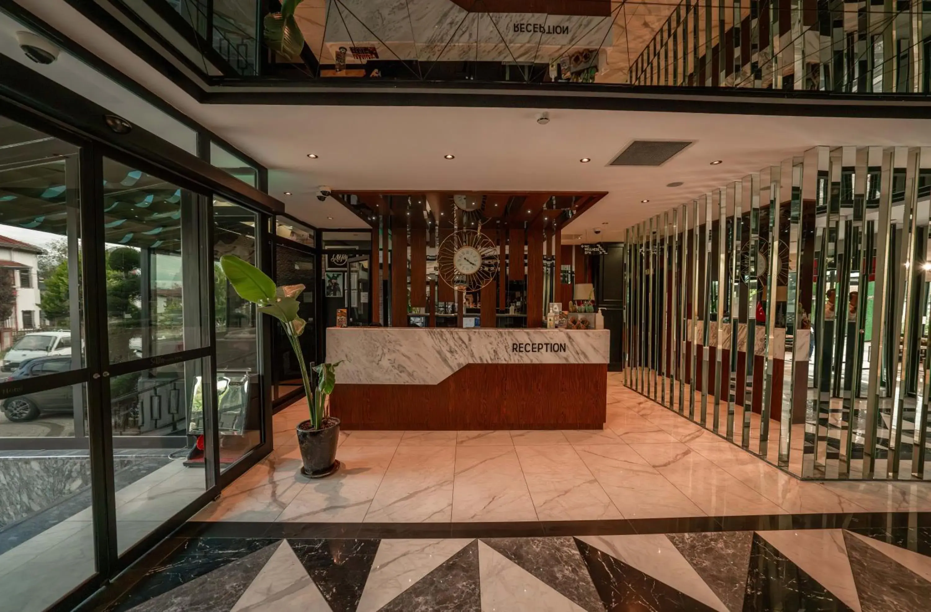 Lobby or reception, Bed in Alfa Suites & SPA Lobby or reception, Bed in Alfa Suites & SPA