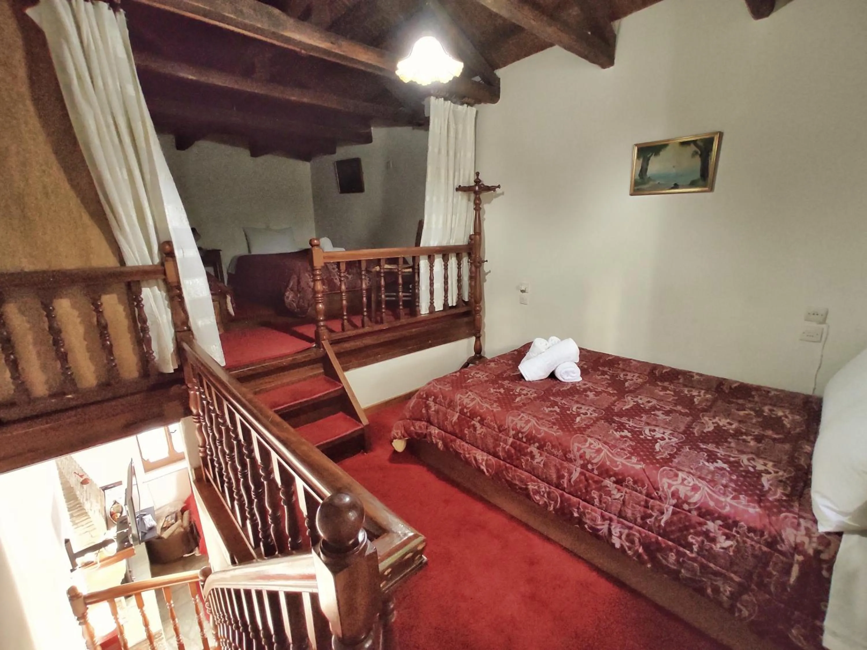 Bed in Archontiko Repana - Makrinitsa Stone Retreat