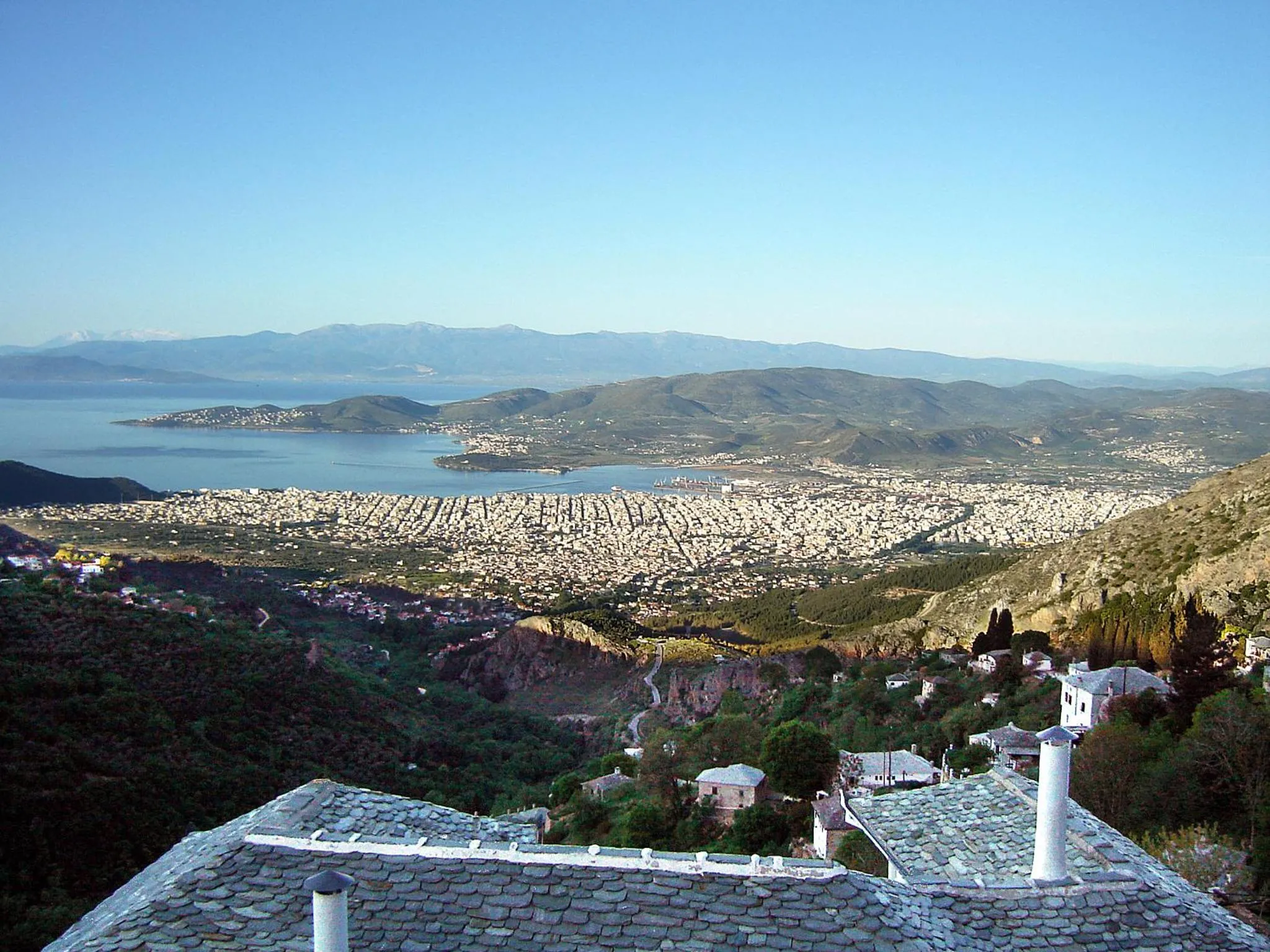 City view in Archontiko Repana - Makrinitsa Stone Retreat