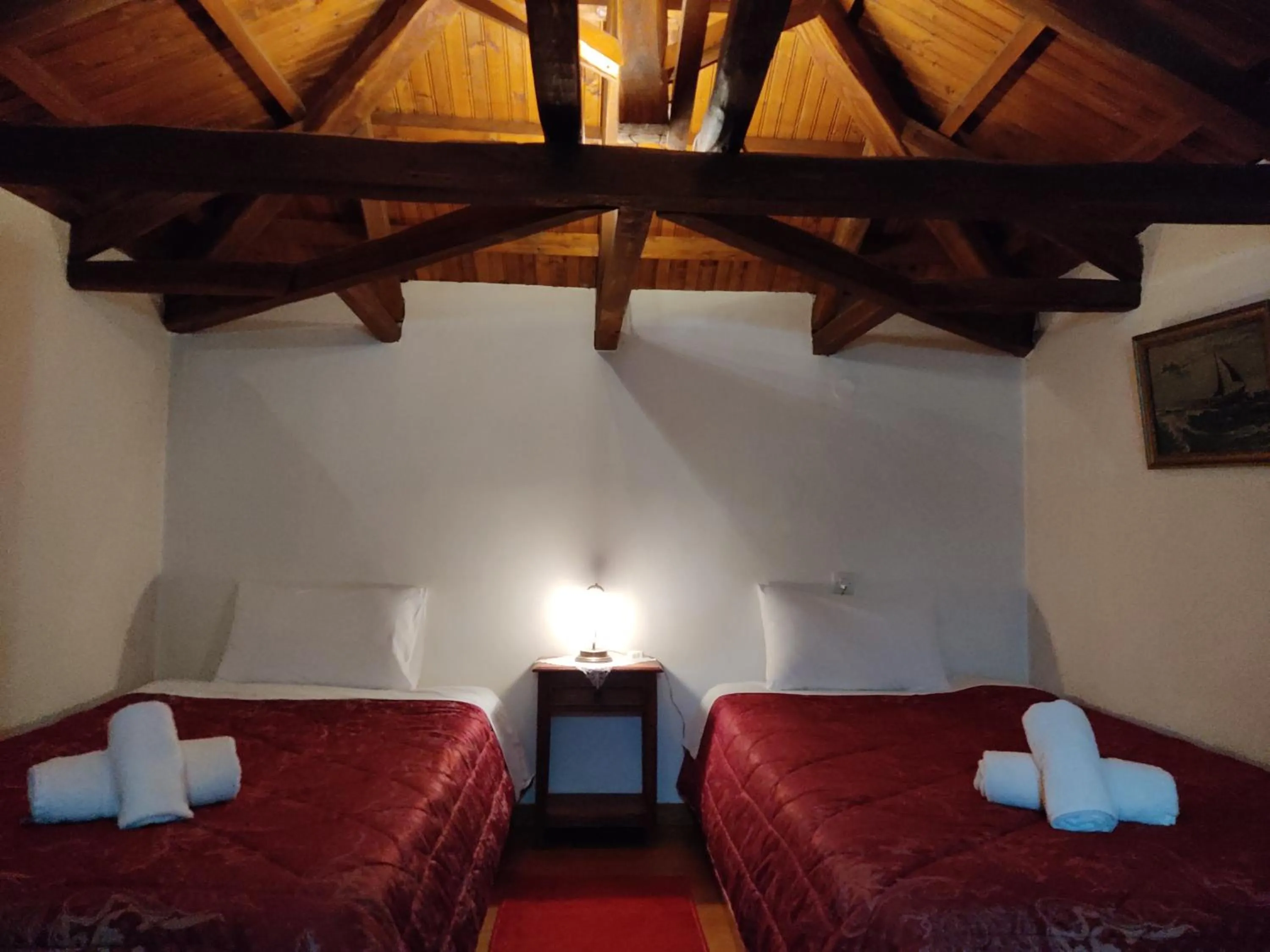 Bed in Archontiko Repana - Makrinitsa Stone Retreat