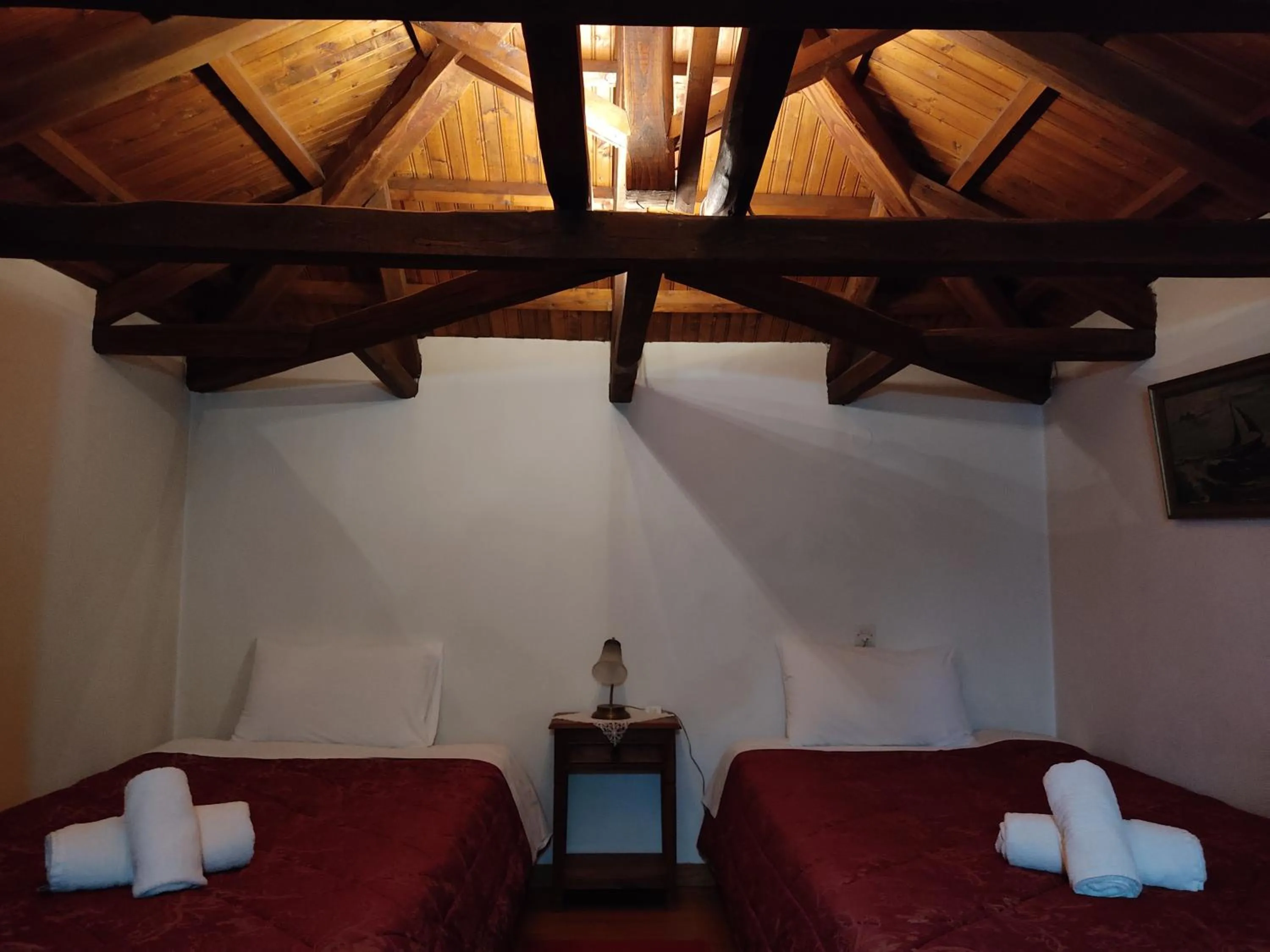 Bed in Archontiko Repana - Makrinitsa Stone Retreat