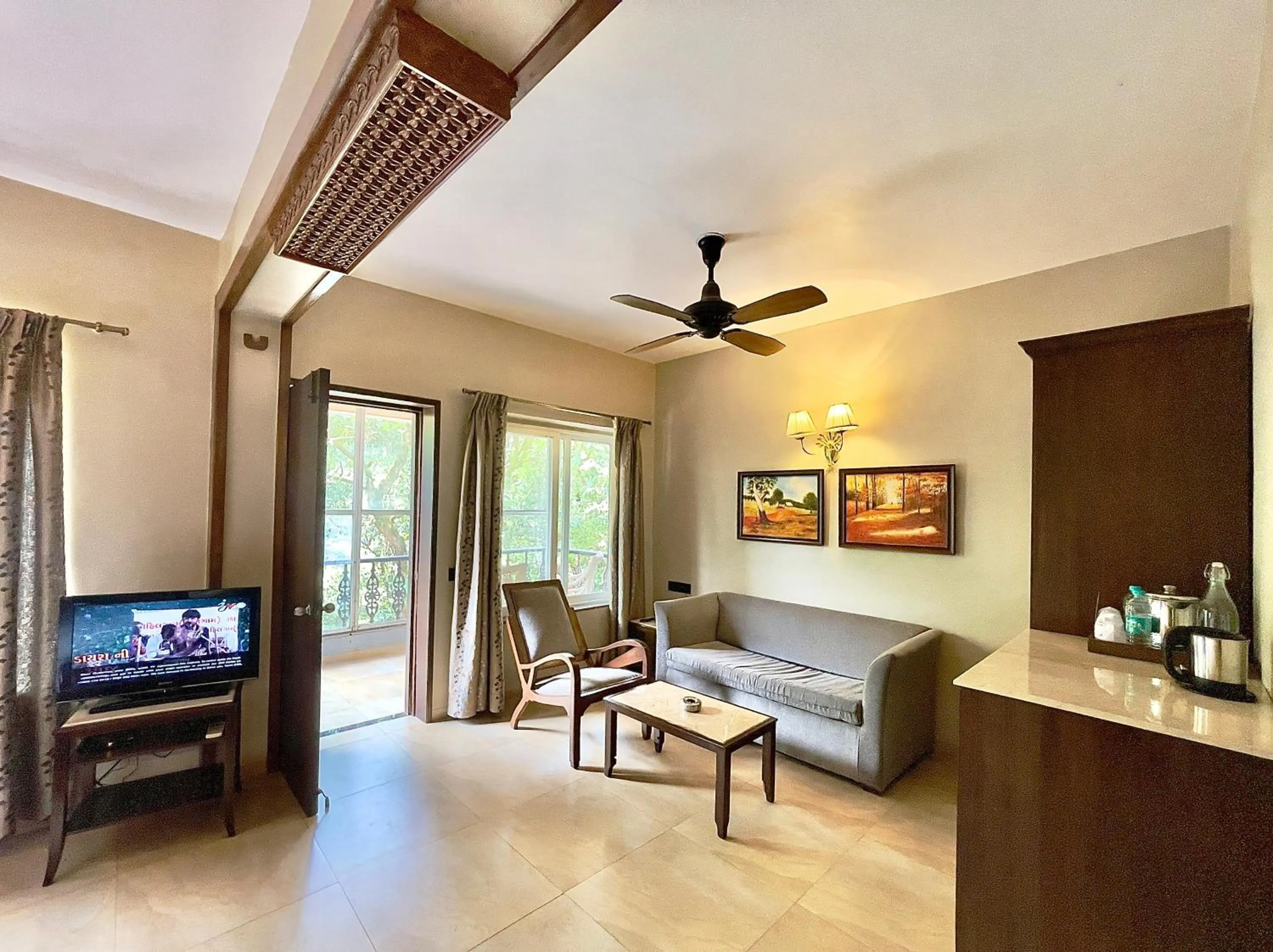 TV and multimedia in Ramsukh Resorts and Spa