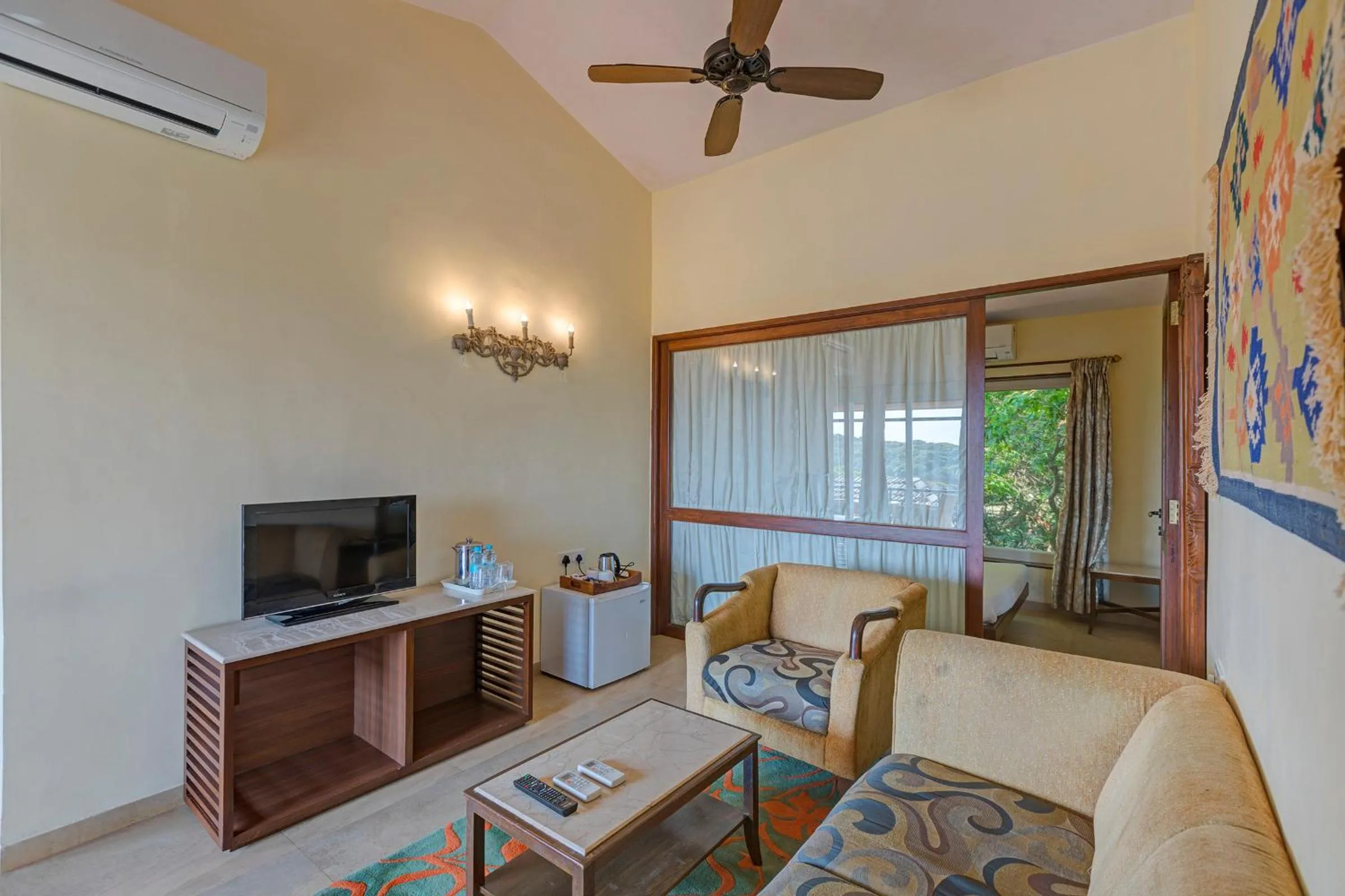 Bed in Ramsukh Resorts and Spa