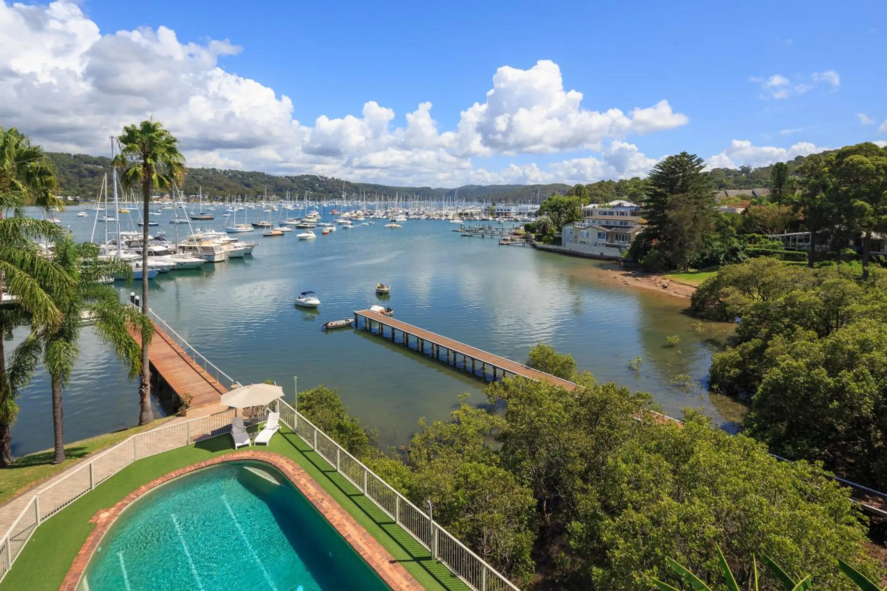 Pool view in Mirage Hotel Newport Pool view in Mirage Hotel Newport