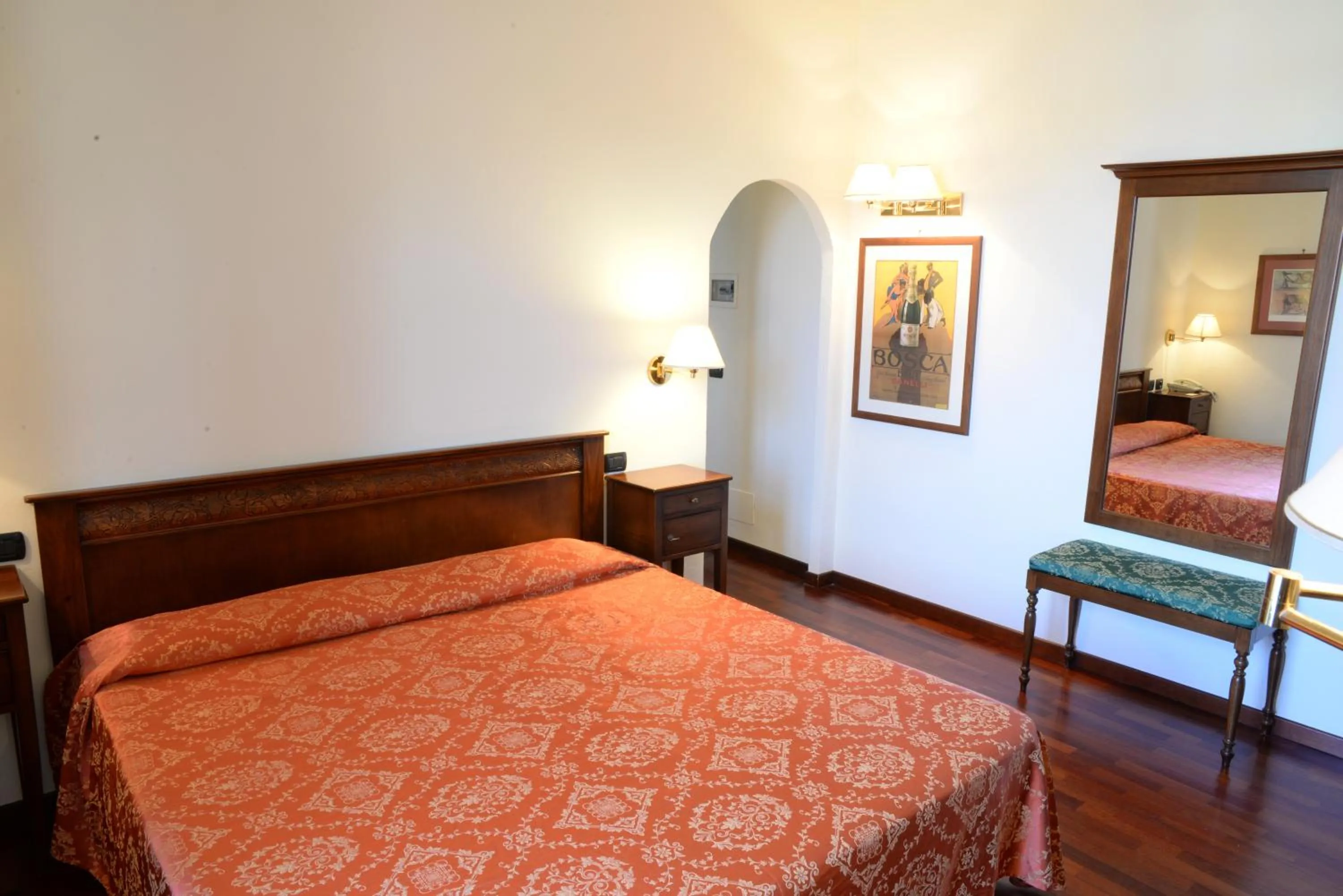 Bed in Villa Chiara Hotel