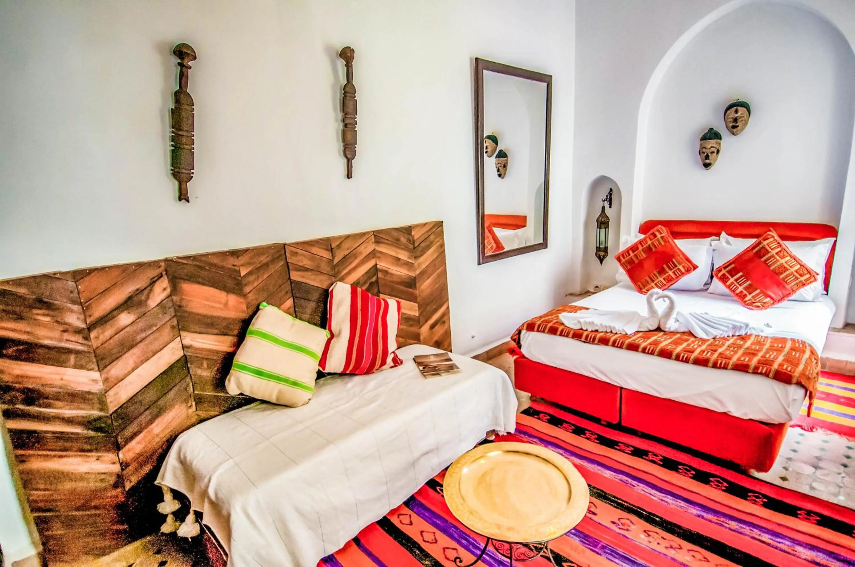 Bed in Riad Villa Almeria Hotel & Spa