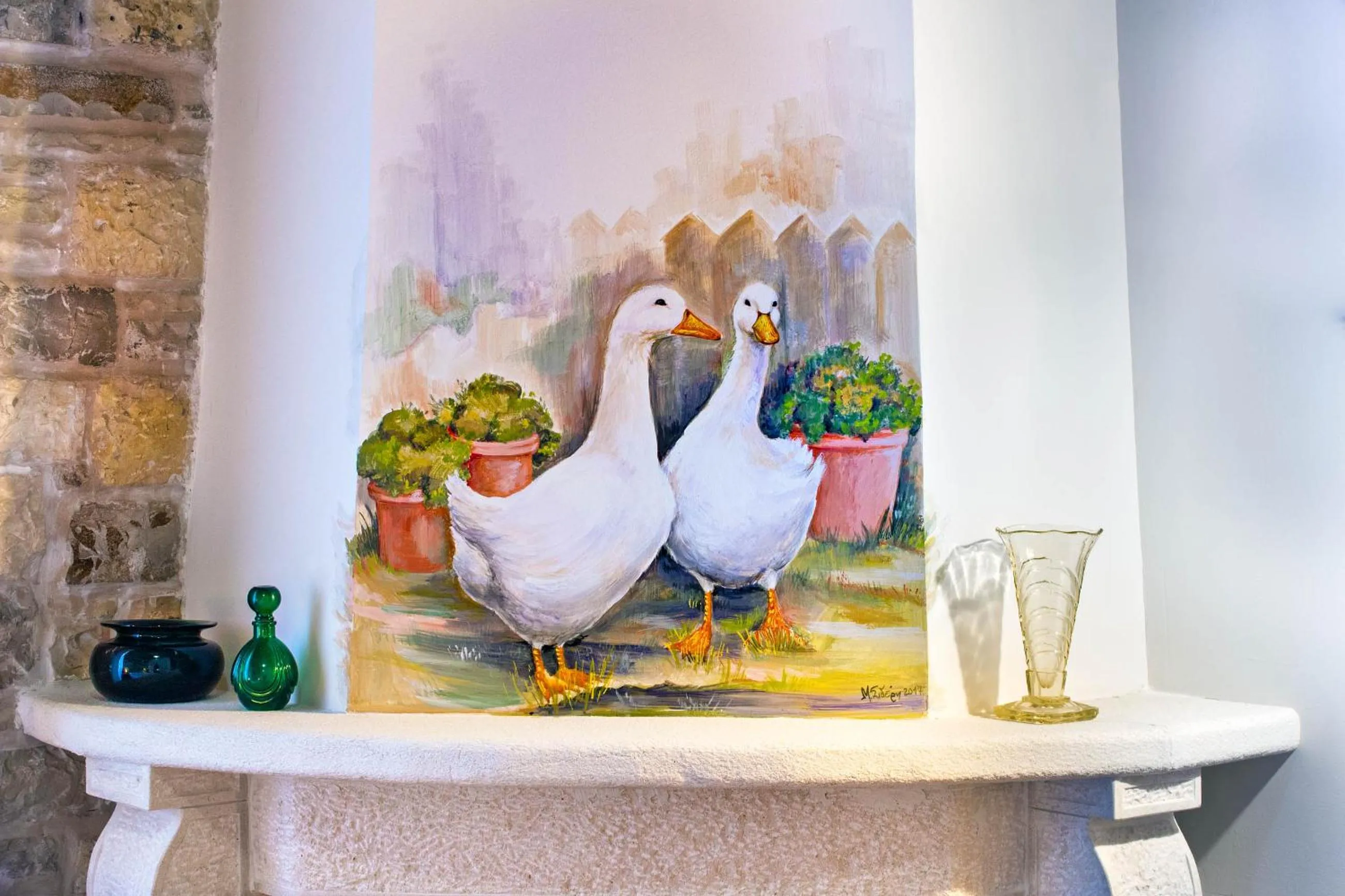 Decorative detail in Gioraldi Art Hotel