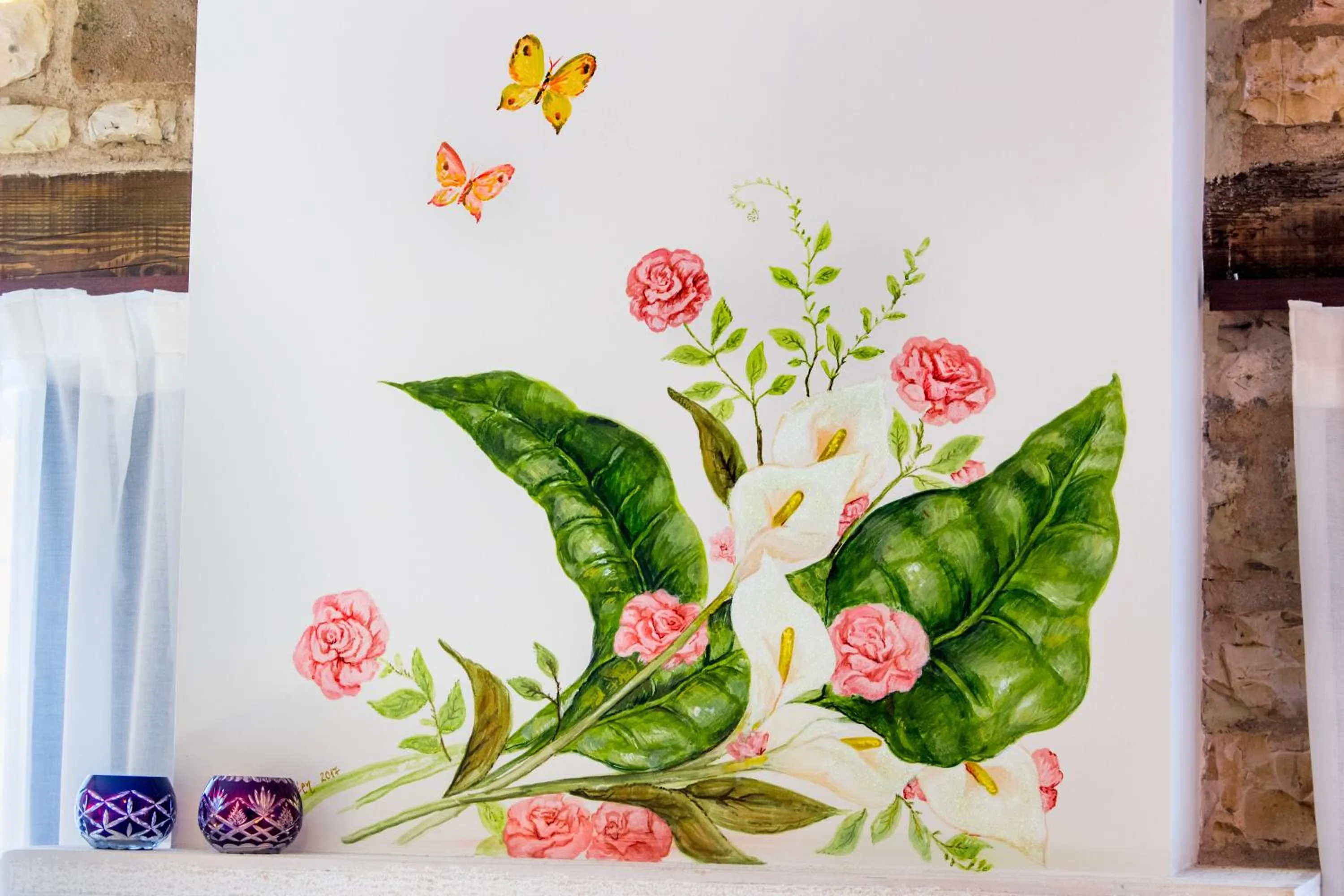 Decorative detail in Gioraldi Art Hotel