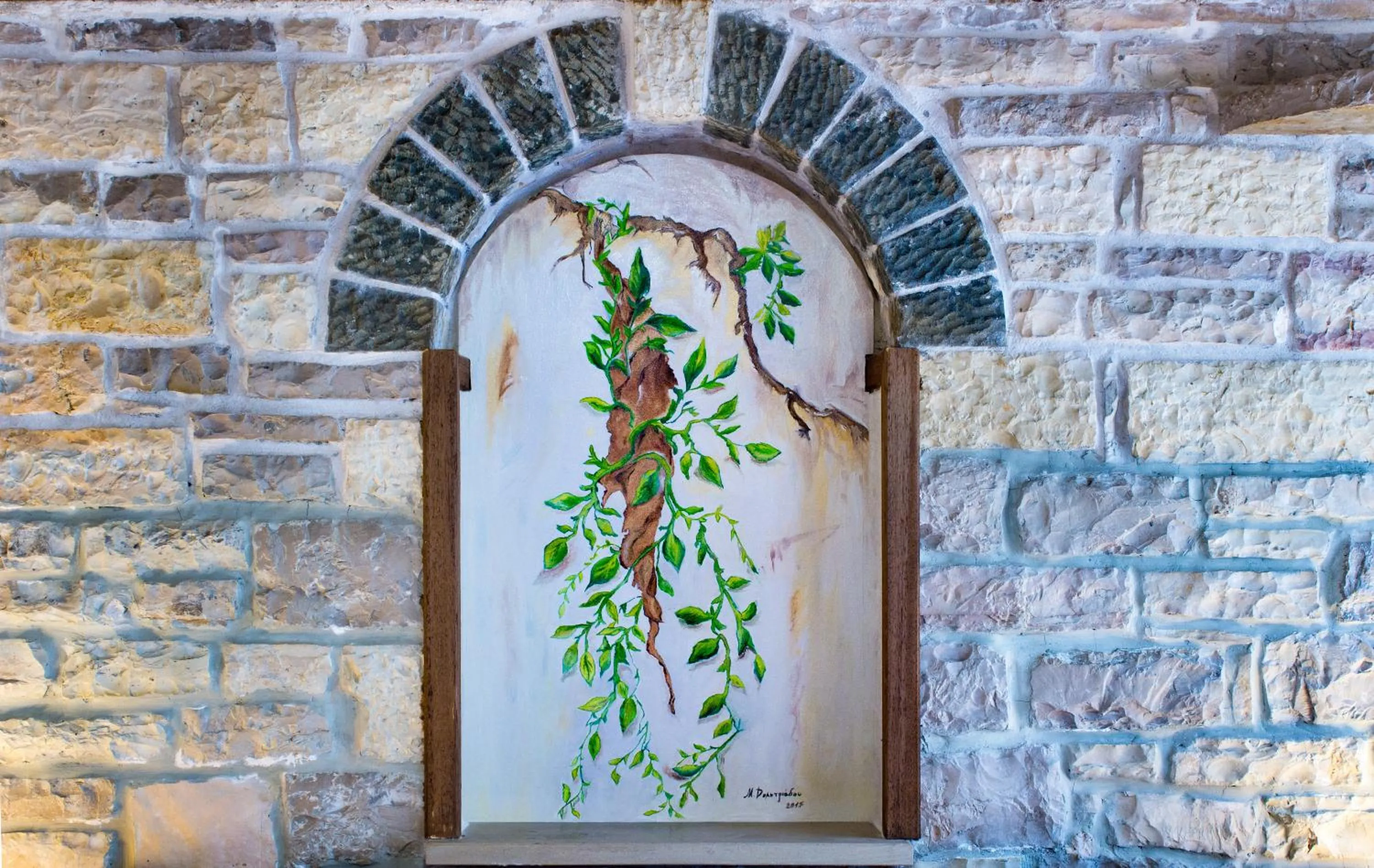 Decorative detail in Gioraldi Art Hotel