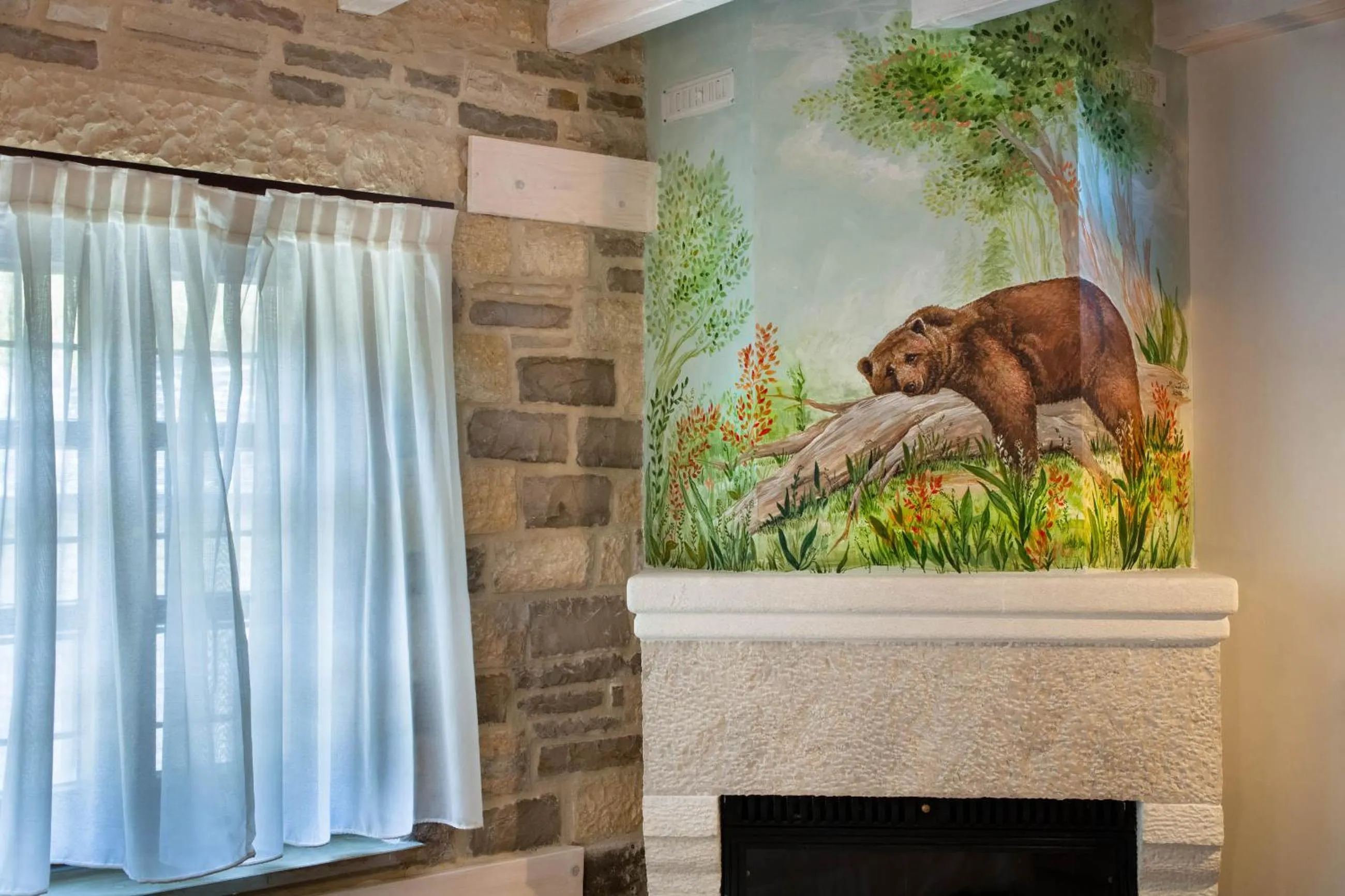 Decorative detail in Gioraldi Art Hotel